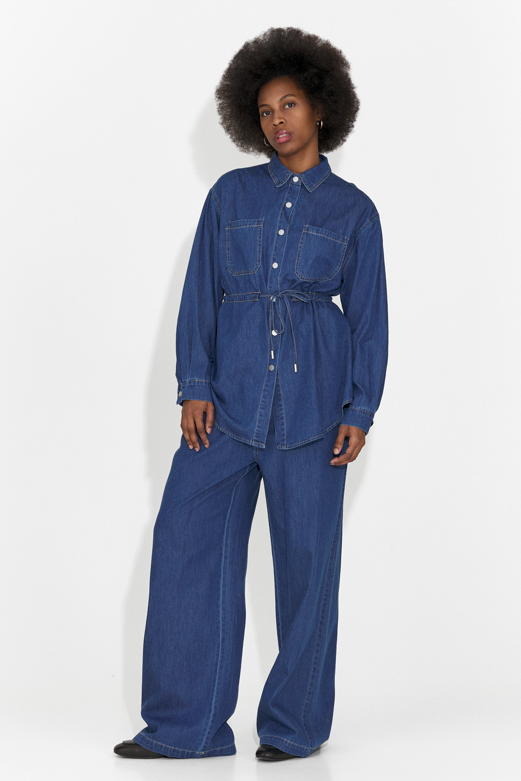 Син дамски ежедневен комплект Jesie Bogas