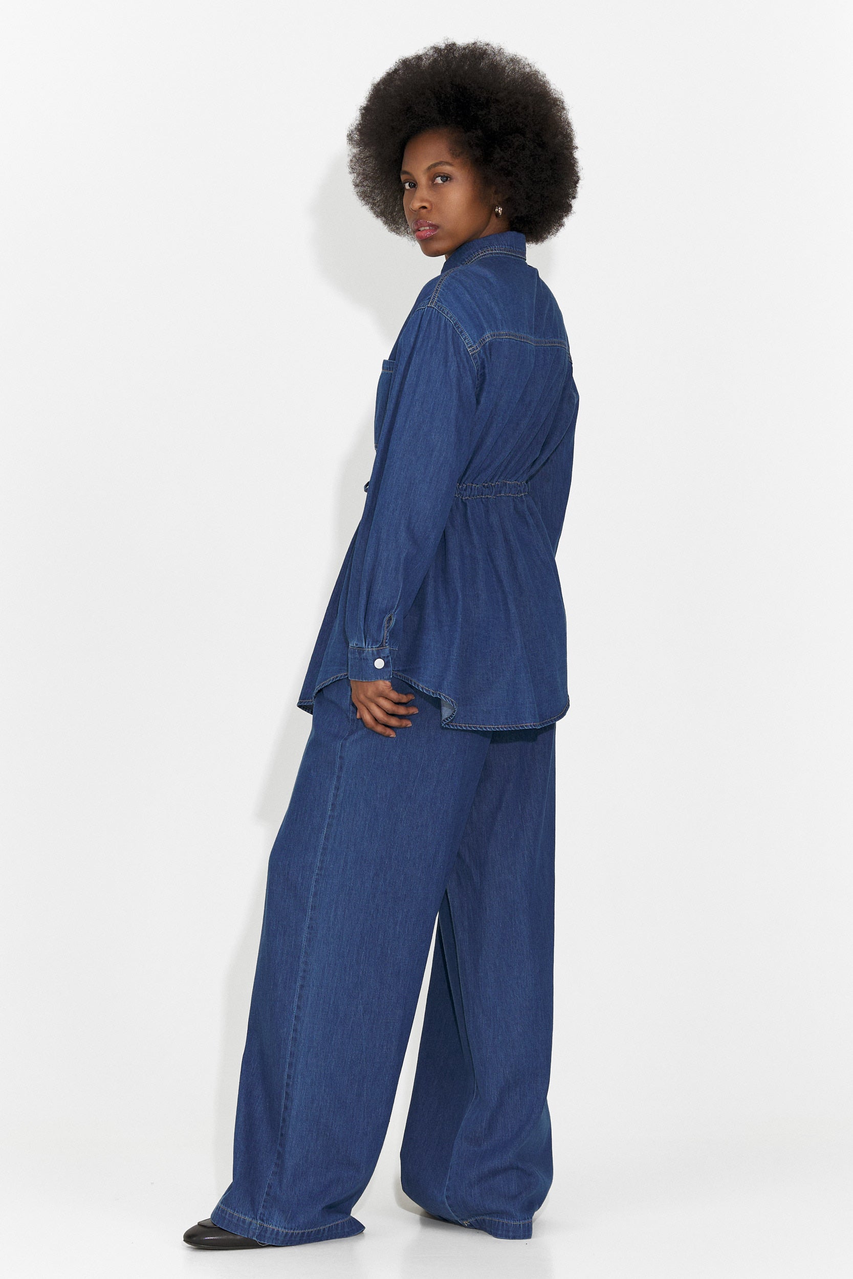 Син дамски ежедневен комплект Jesie Bogas