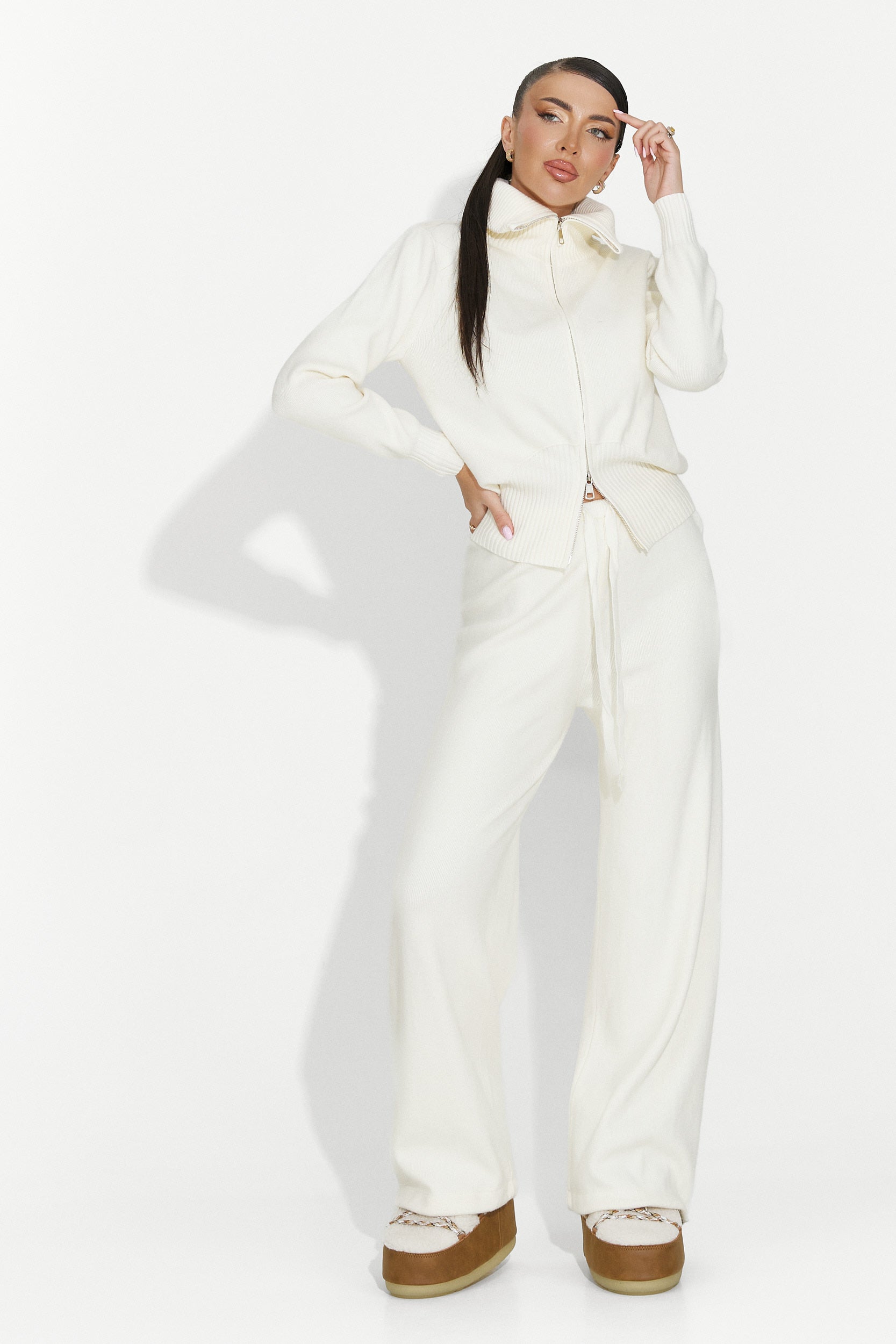 Дамски комплект ежедневен бежов Glenira Bogas