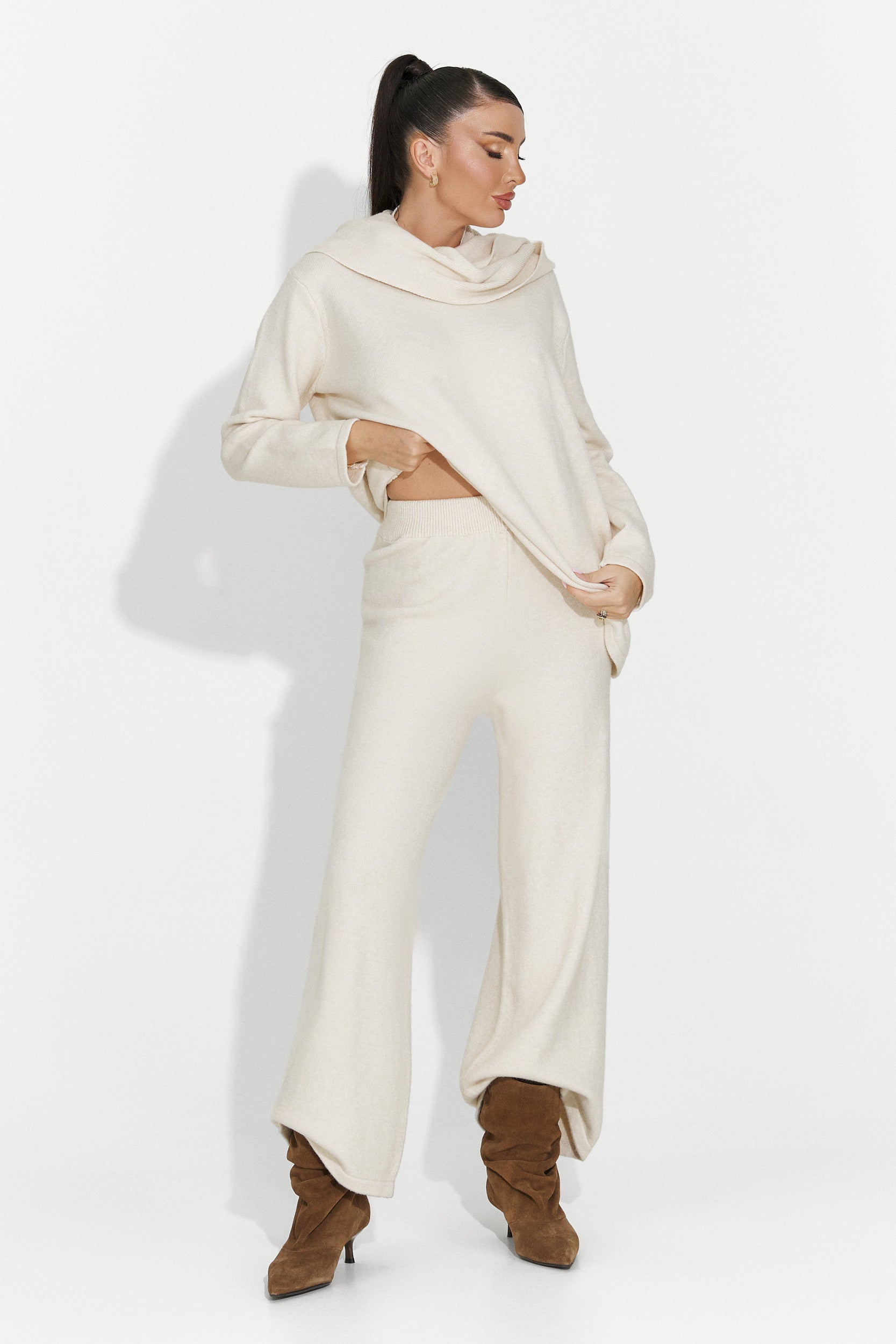 Дамски комплект ежедневен бежов Vencilie Bogas