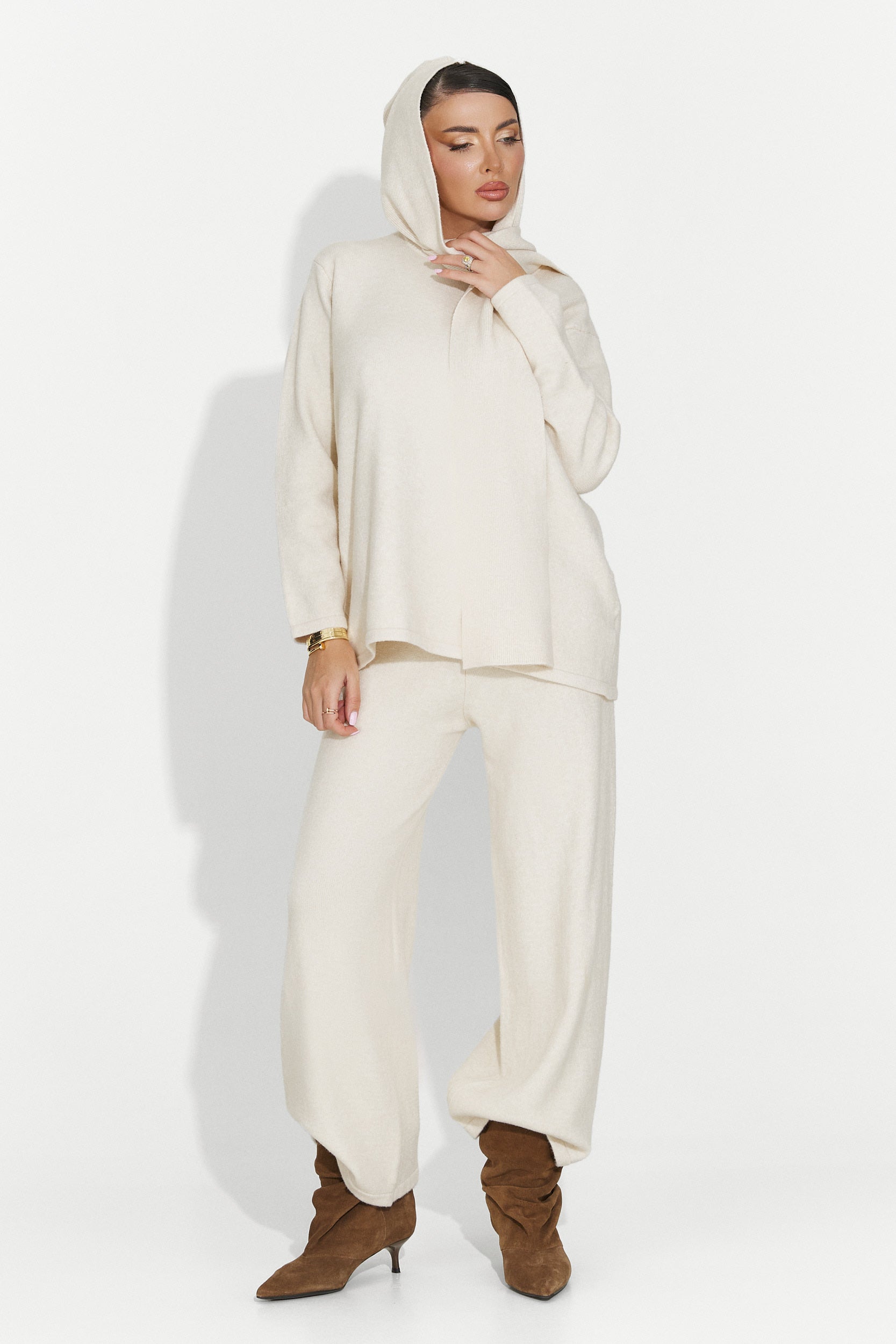 Дамски комплект ежедневен бежов Vencilie Bogas