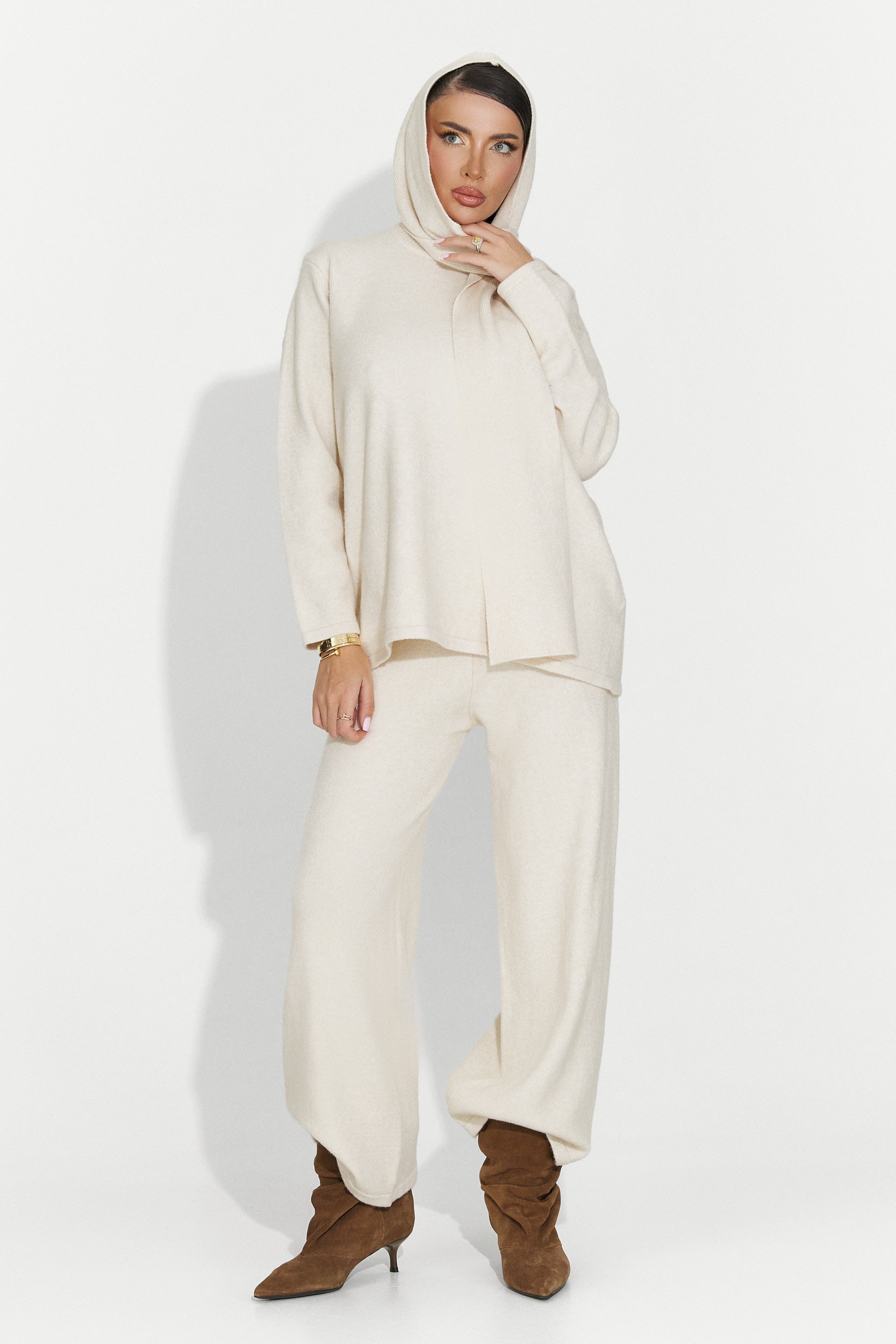 Дамски комплект ежедневен бежов Vencilie Bogas