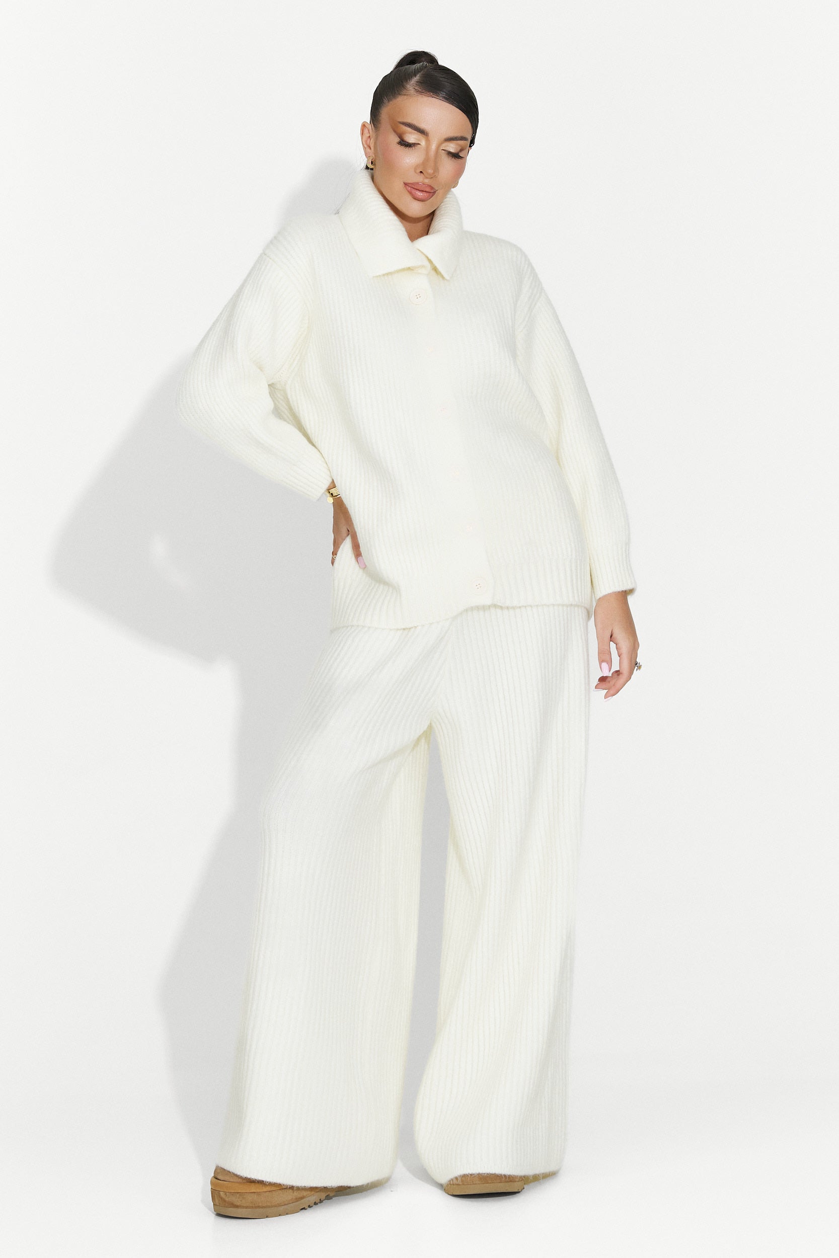 Дамски комплект ежедневен бежов Verlia Bogas