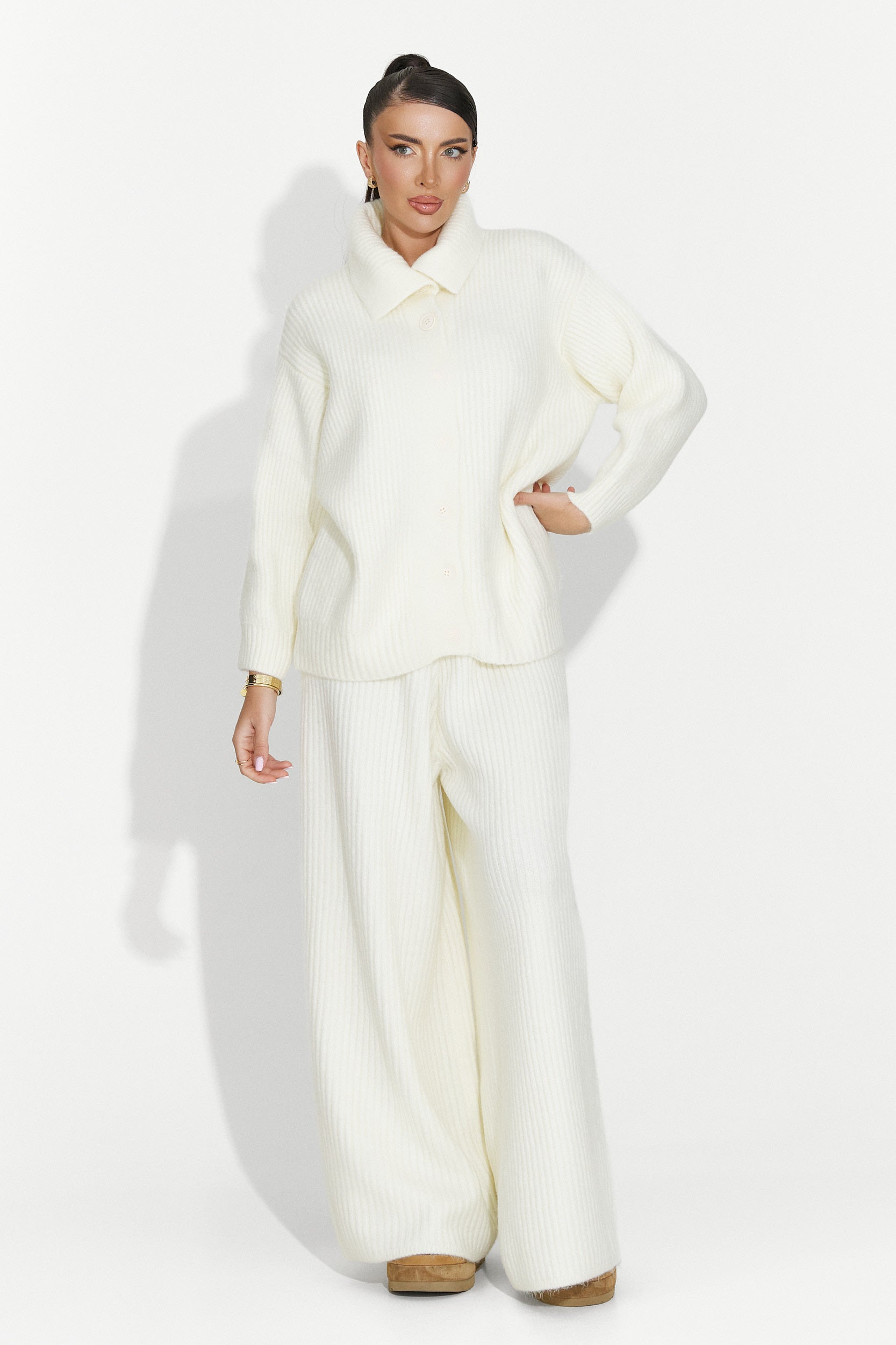 Дамски комплект ежедневен бежов Verlia Bogas