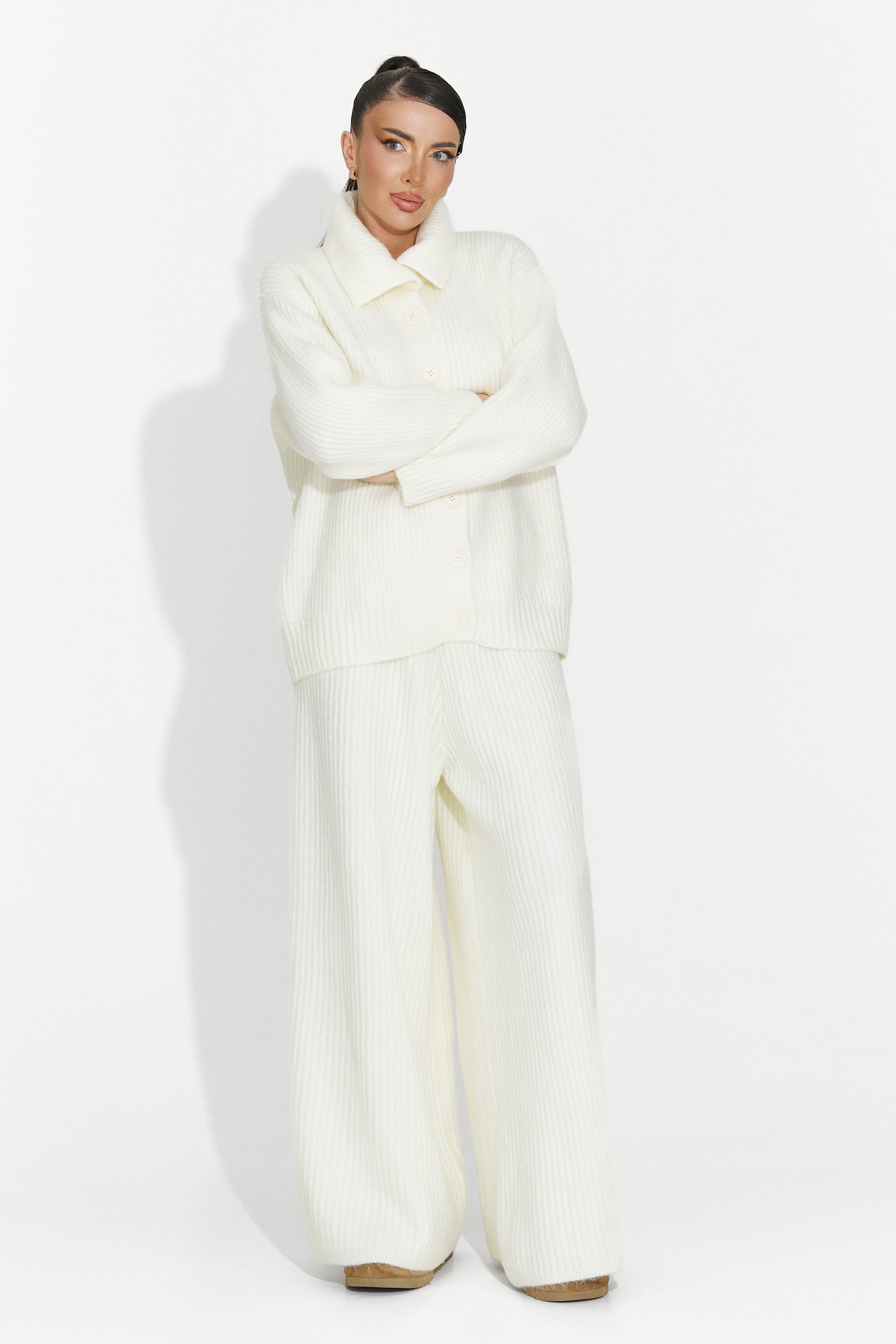 Дамски комплект ежедневен бежов Verlia Bogas