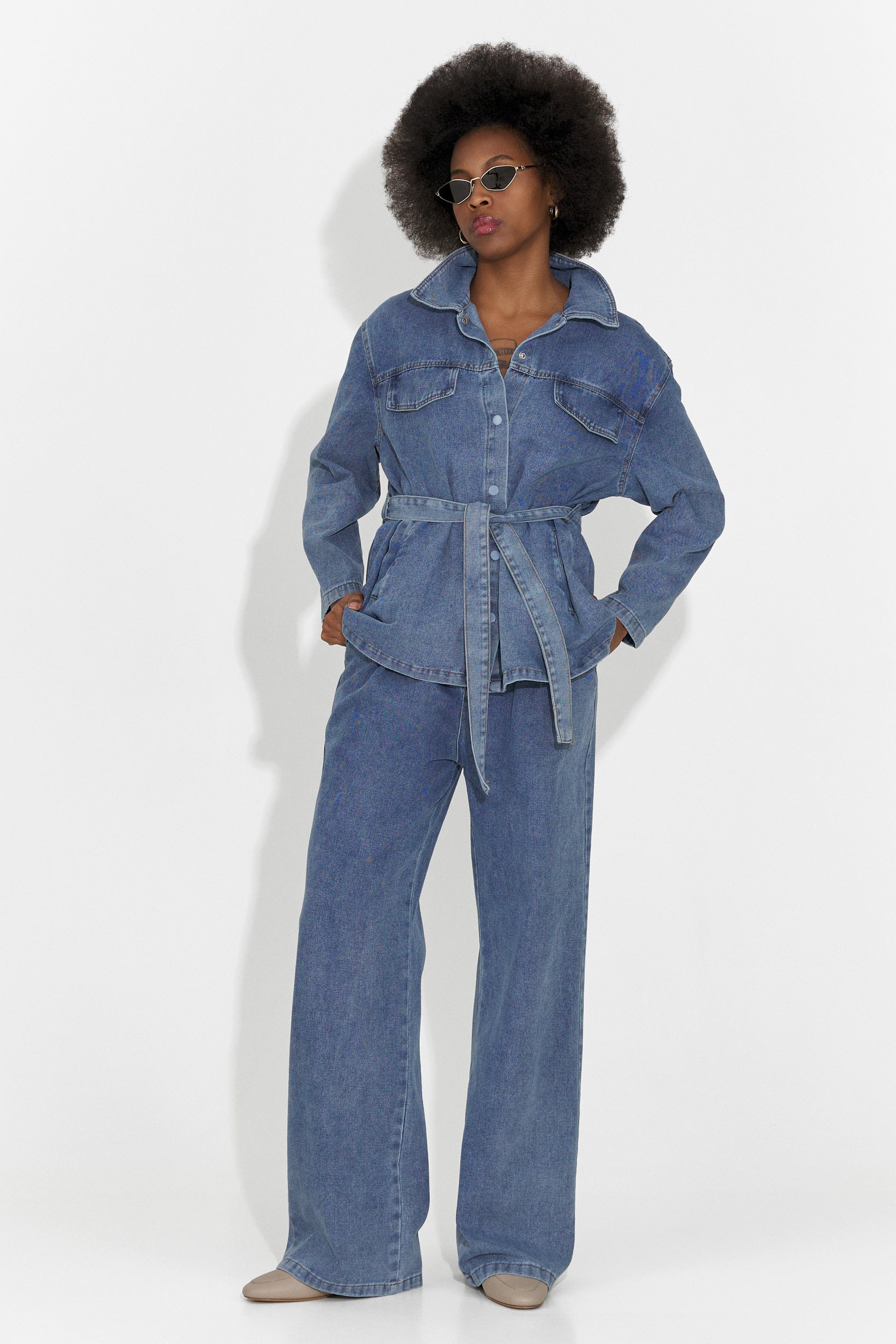 Дамски комплект за ежедневие в светлосиньо Isabele Bogas