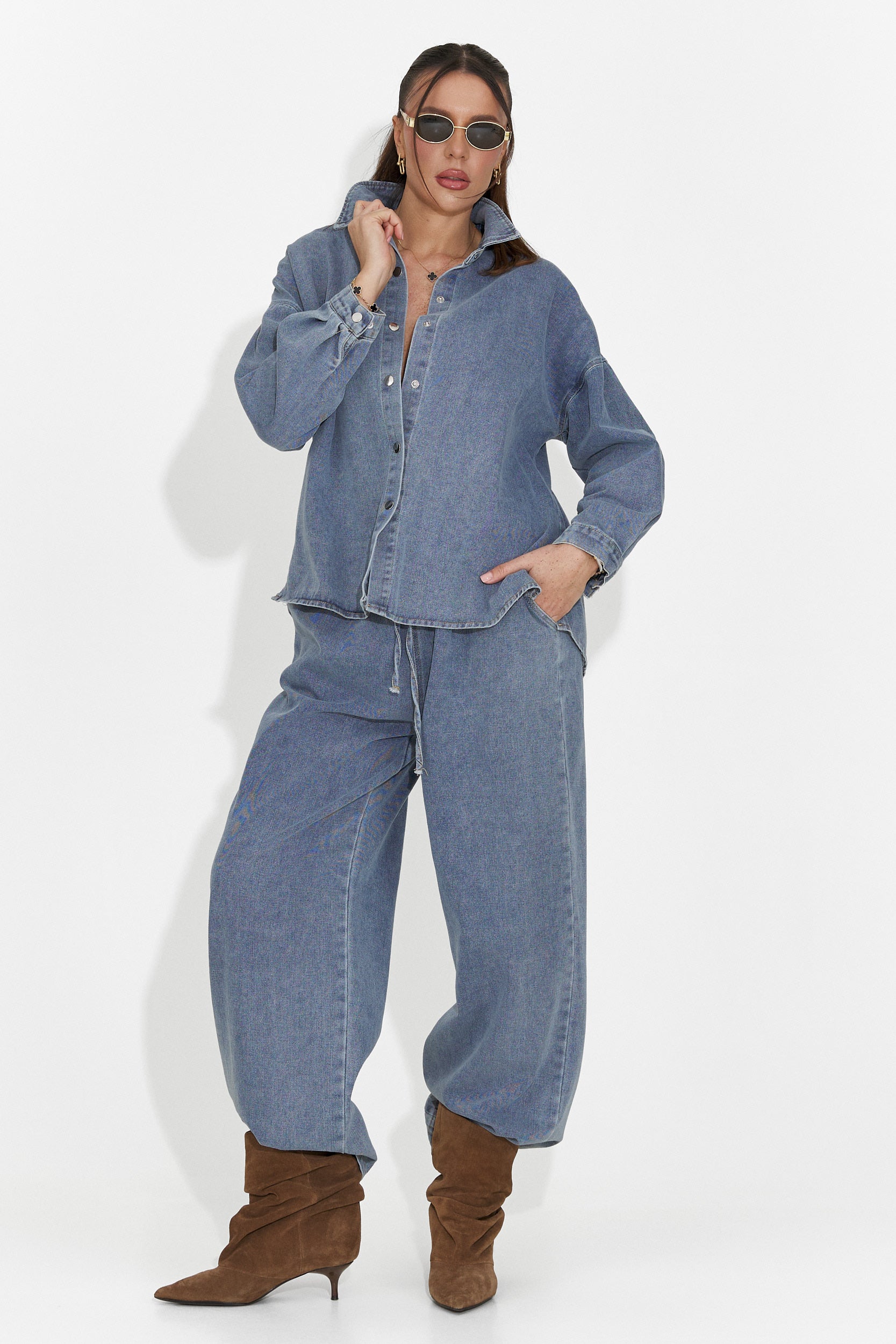 Дамски комплект за ежедневие в светлосиньо Simena Bogas