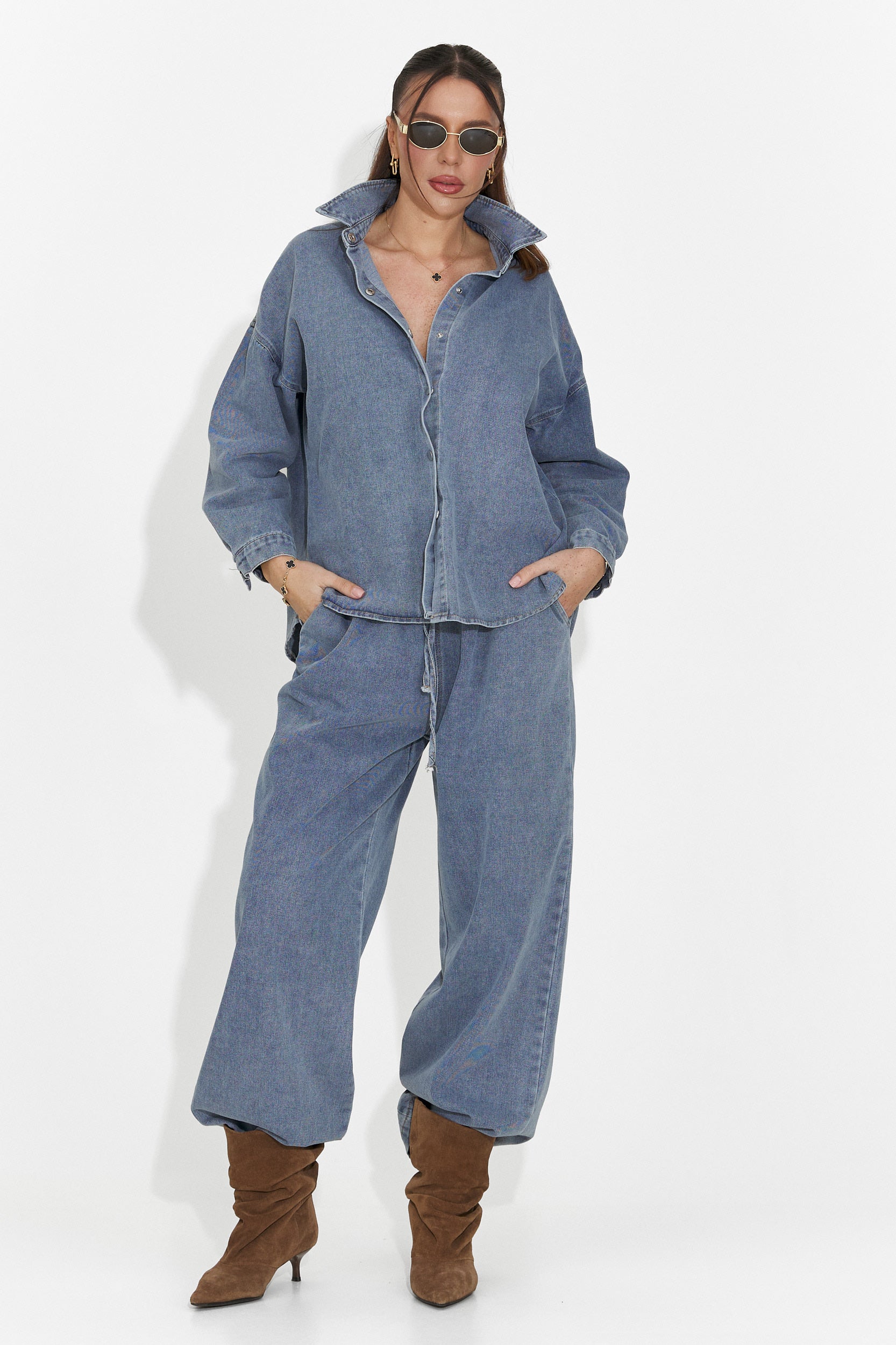 Дамски комплект за ежедневие в светлосиньо Simena Bogas