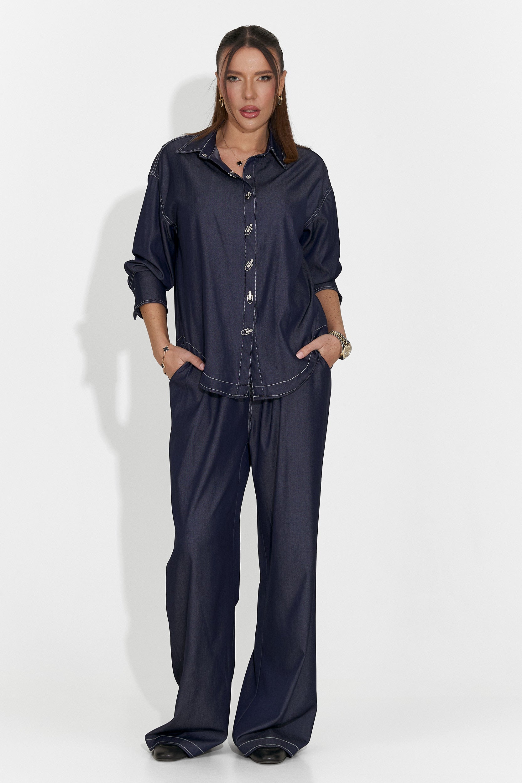 Дамски комплект за ежедневие в тъмносиньо Elisio Bogas