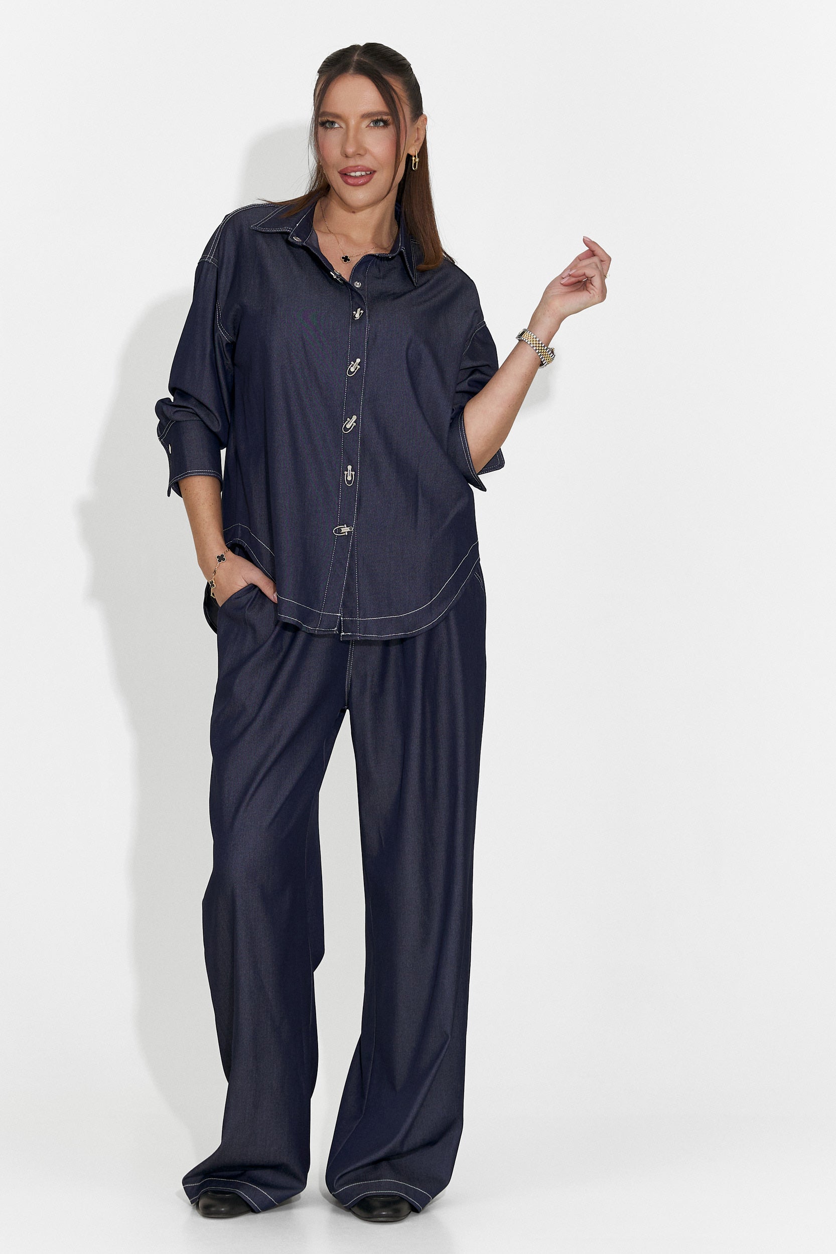 Дамски комплект за ежедневие в тъмносиньо Elisio Bogas