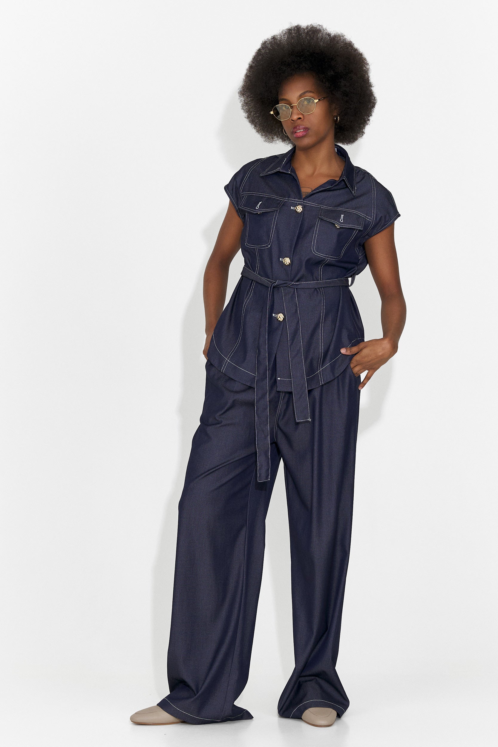 Дамски комплект за ежедневие в тъмносиньо Enolia Bogas