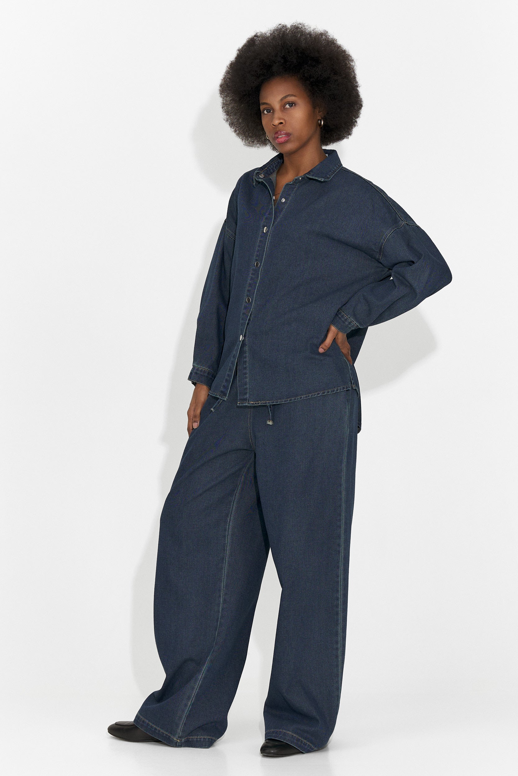 Дамски комплект за ежедневие в тъмносиньо Simena Bogas