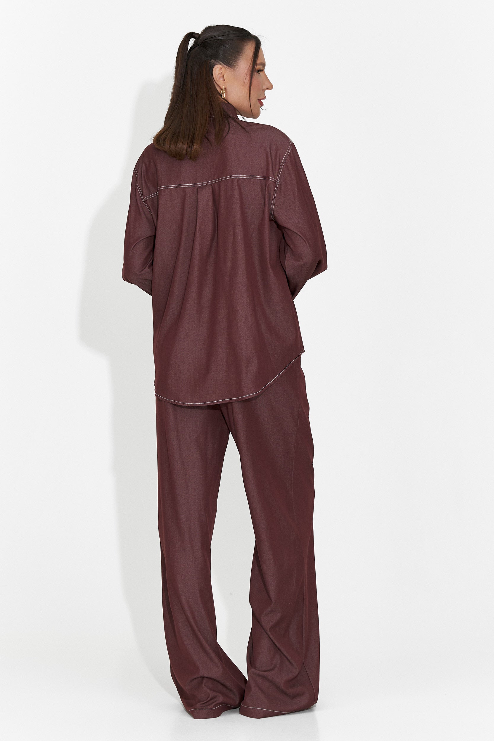 Дамски комплект ежедневен бордо Zunaira Bogas