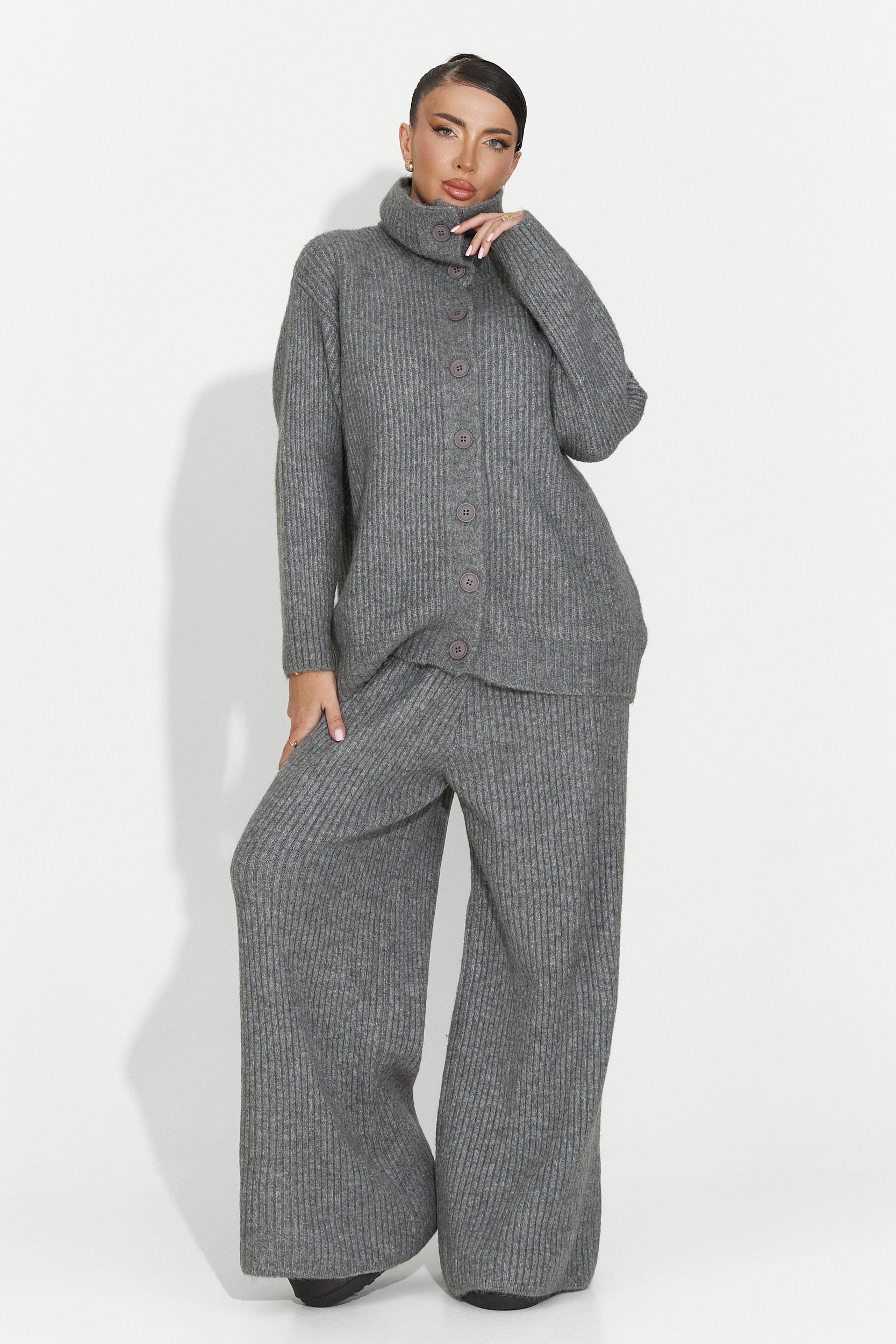 Дамски комплект ежедневен сив Verlia Bogas