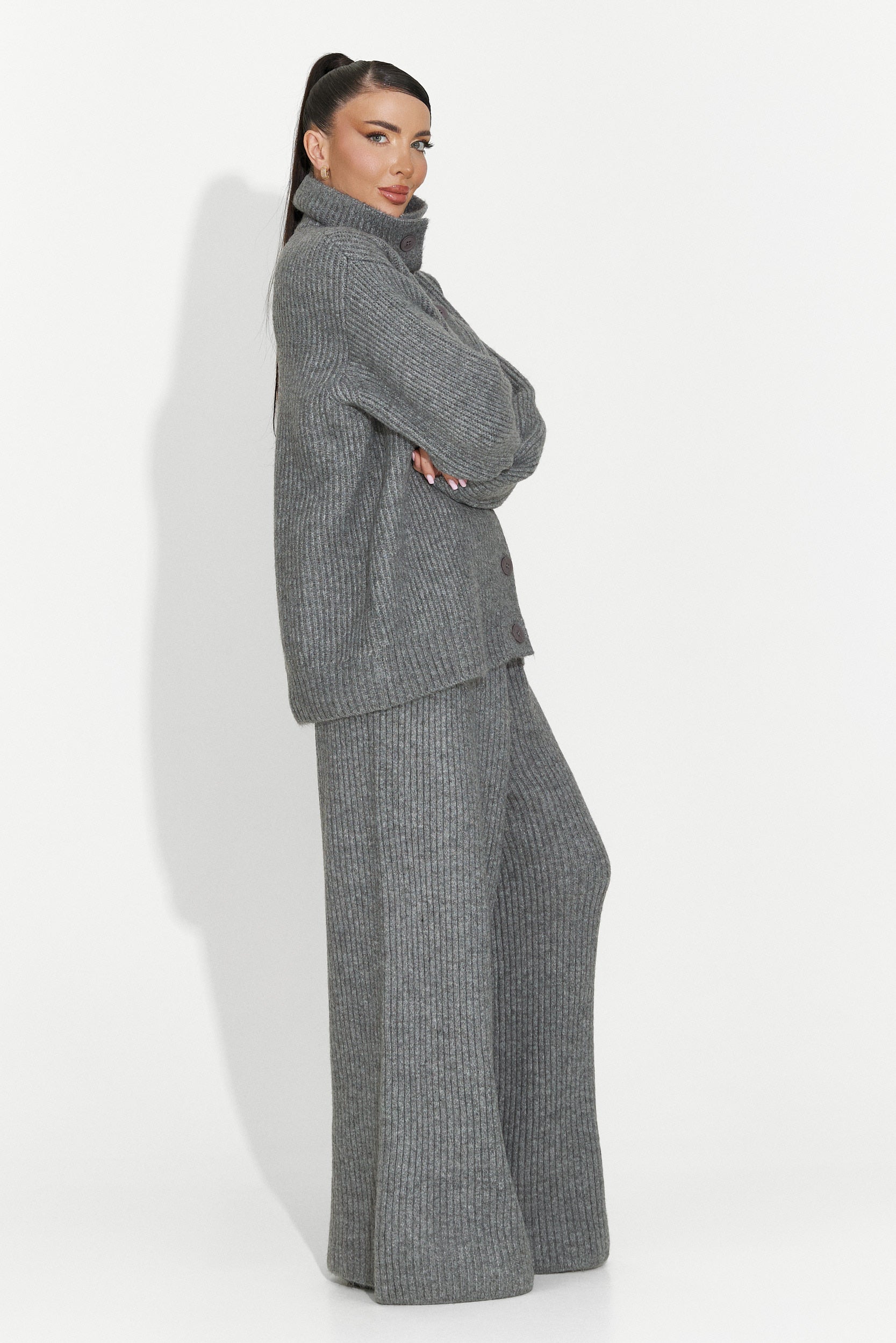 Дамски комплект ежедневен сив Verlia Bogas