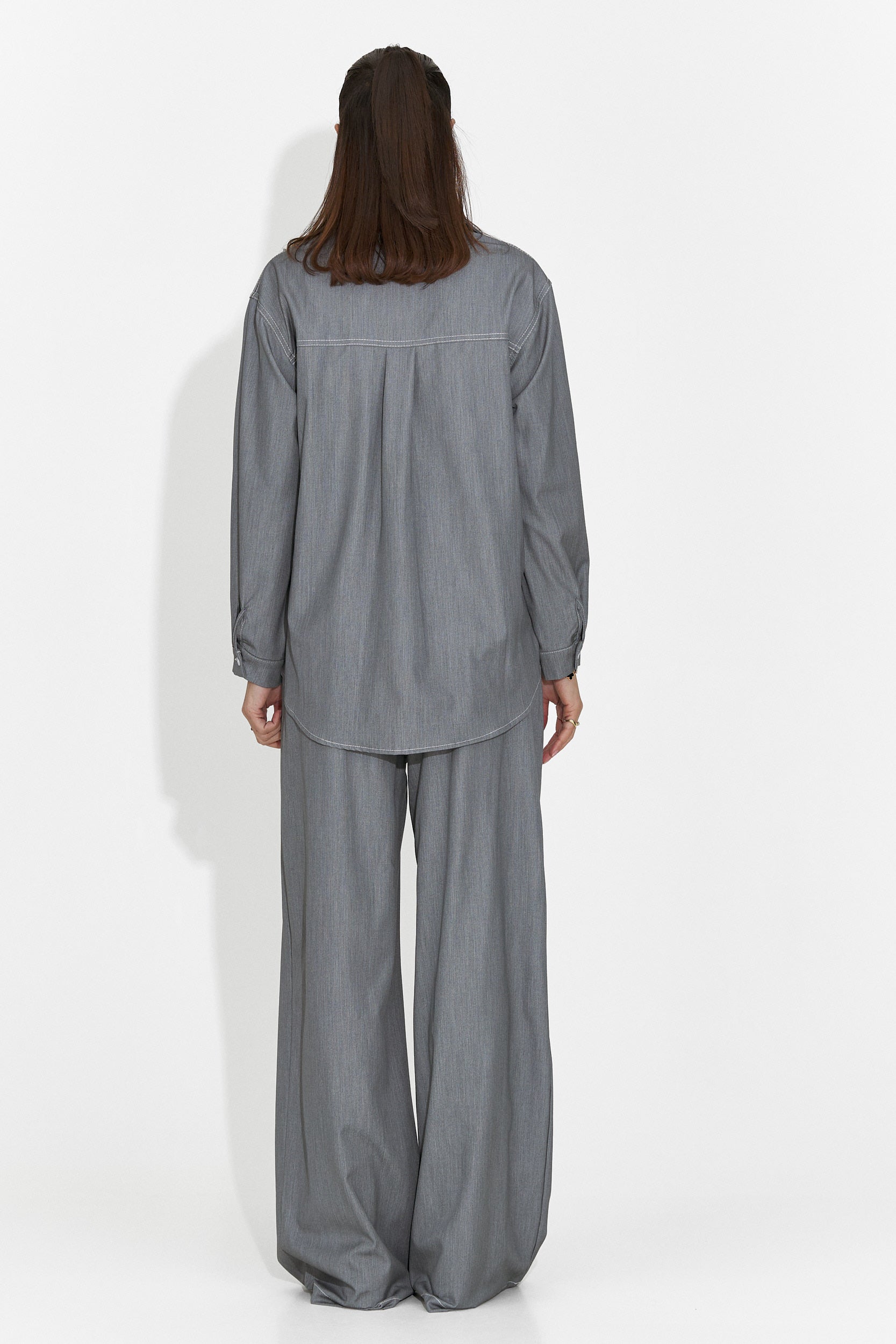 Сив дамски ежедневен комплект Zunaira Bogas