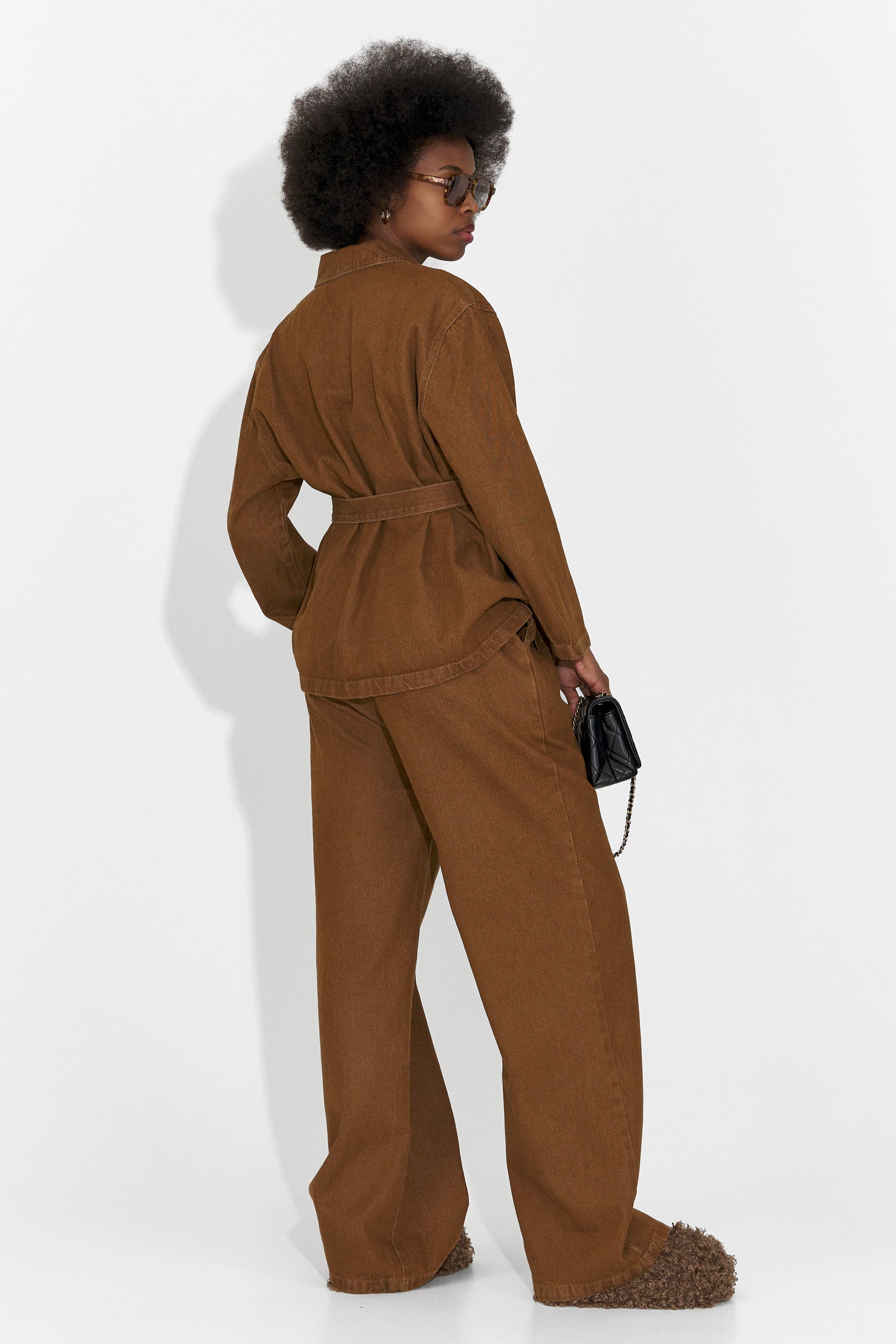 Дамски ежедневен комплект кафяв Isabele Bogas