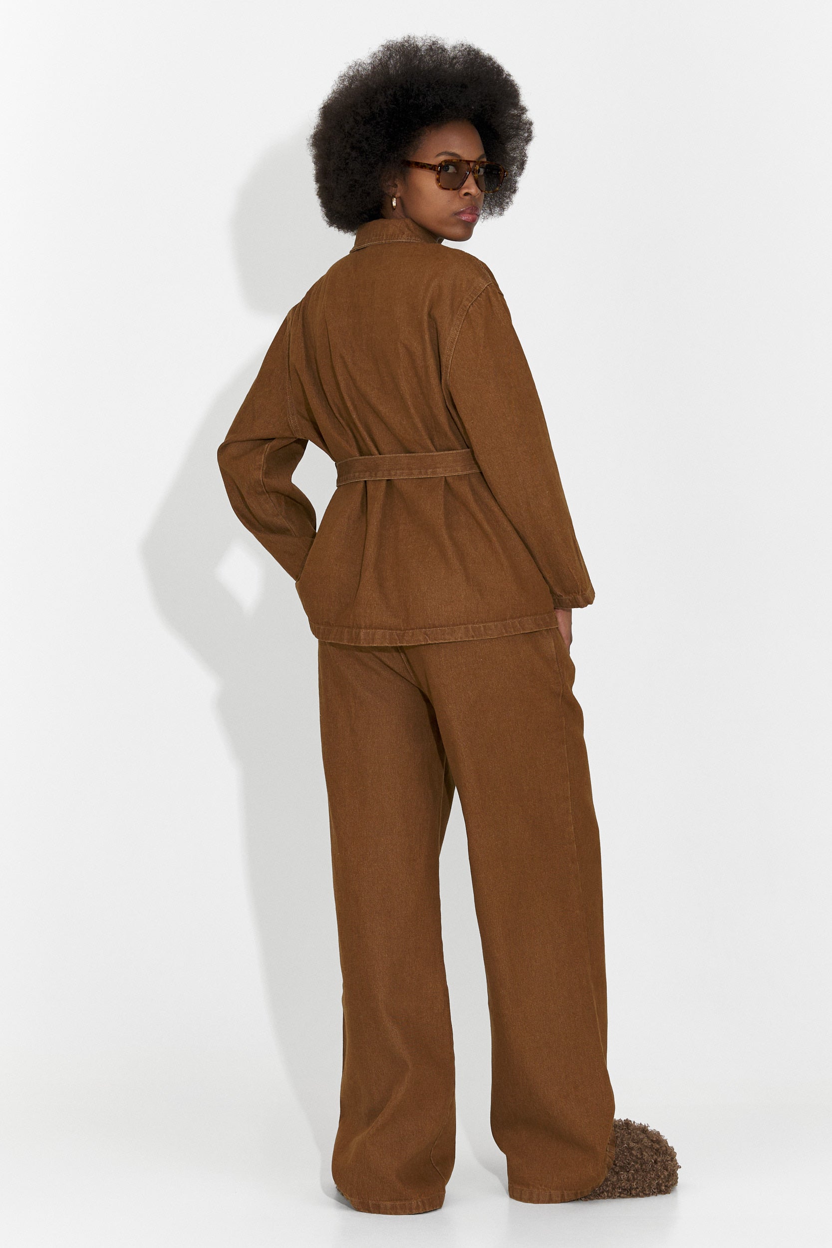 Дамски ежедневен комплект кафяв Isabele Bogas