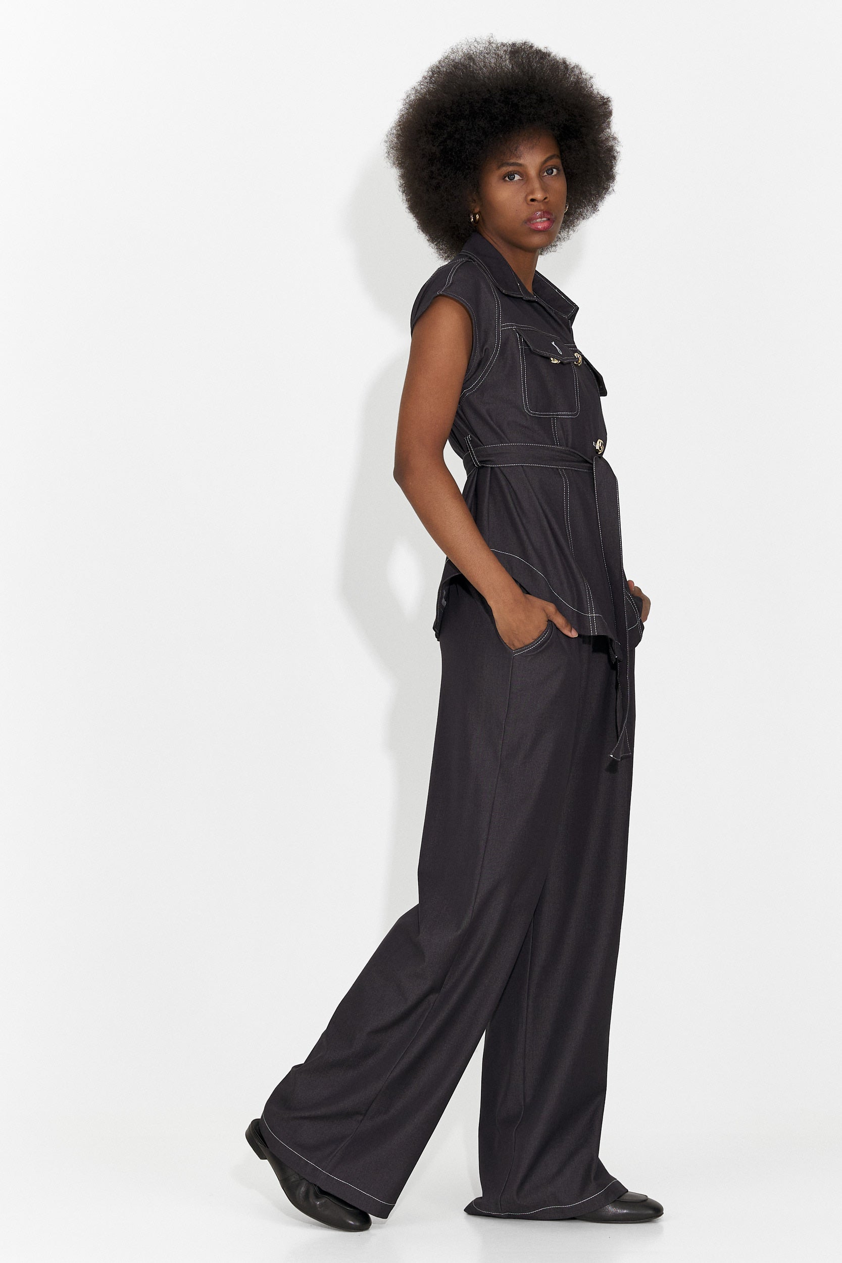 Дамски ежедневен комплект в черно Enolia Bogas