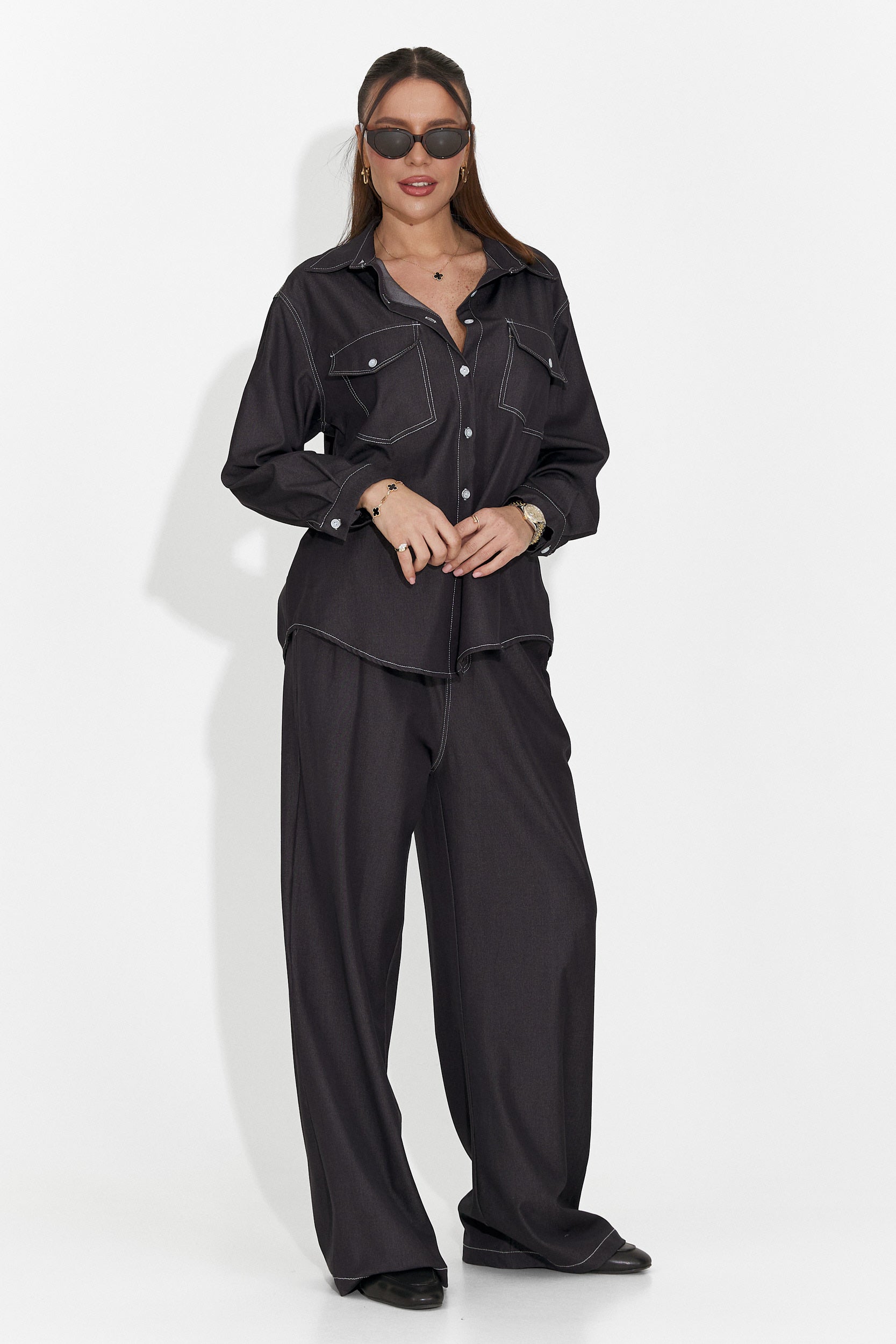 Дамски ежедневен комплект в черно Zunaira Bogas