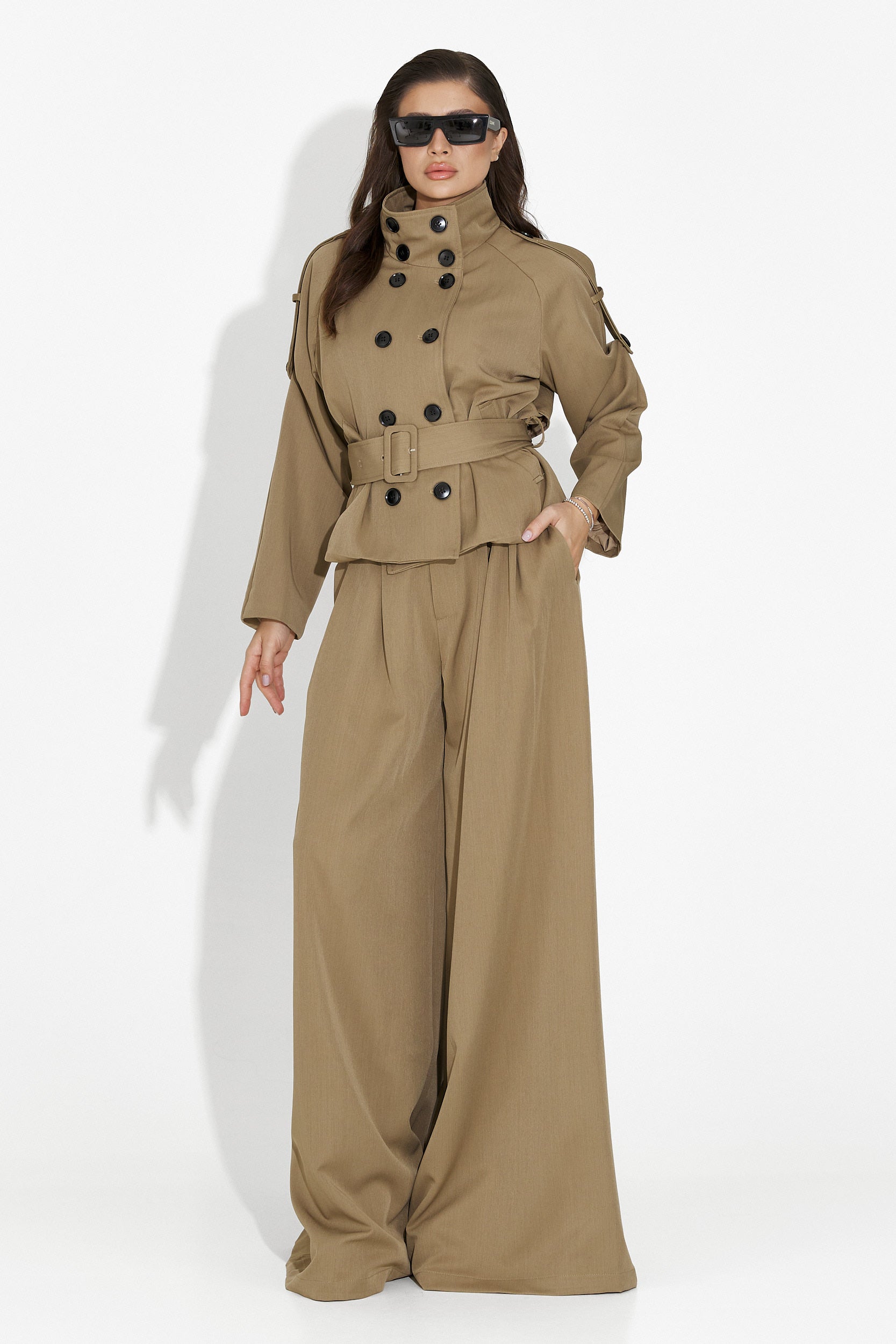 Елегантен дамски комплект в кафяво от Belora Bogas