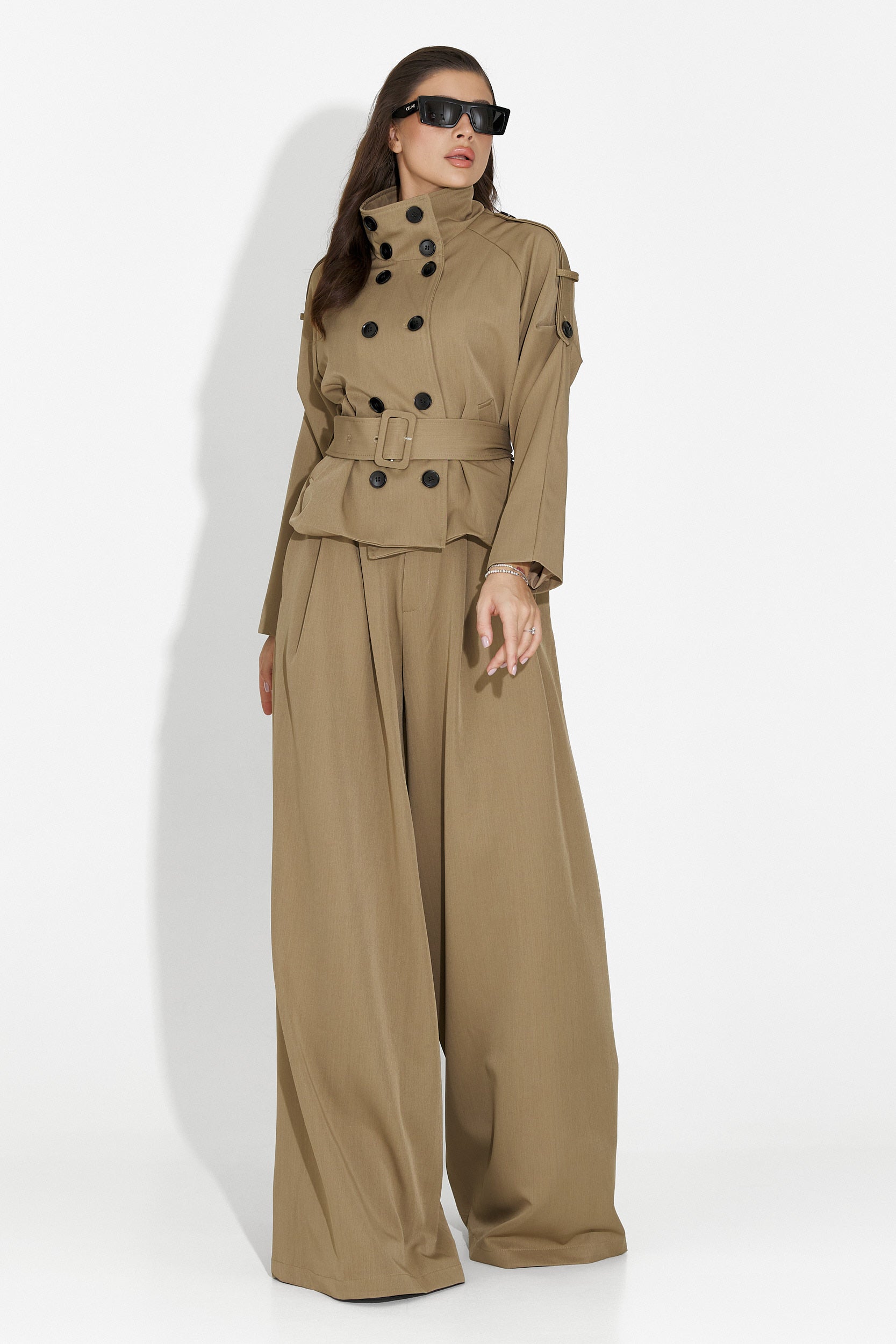 Елегантен дамски комплект в кафяво от Belora Bogas