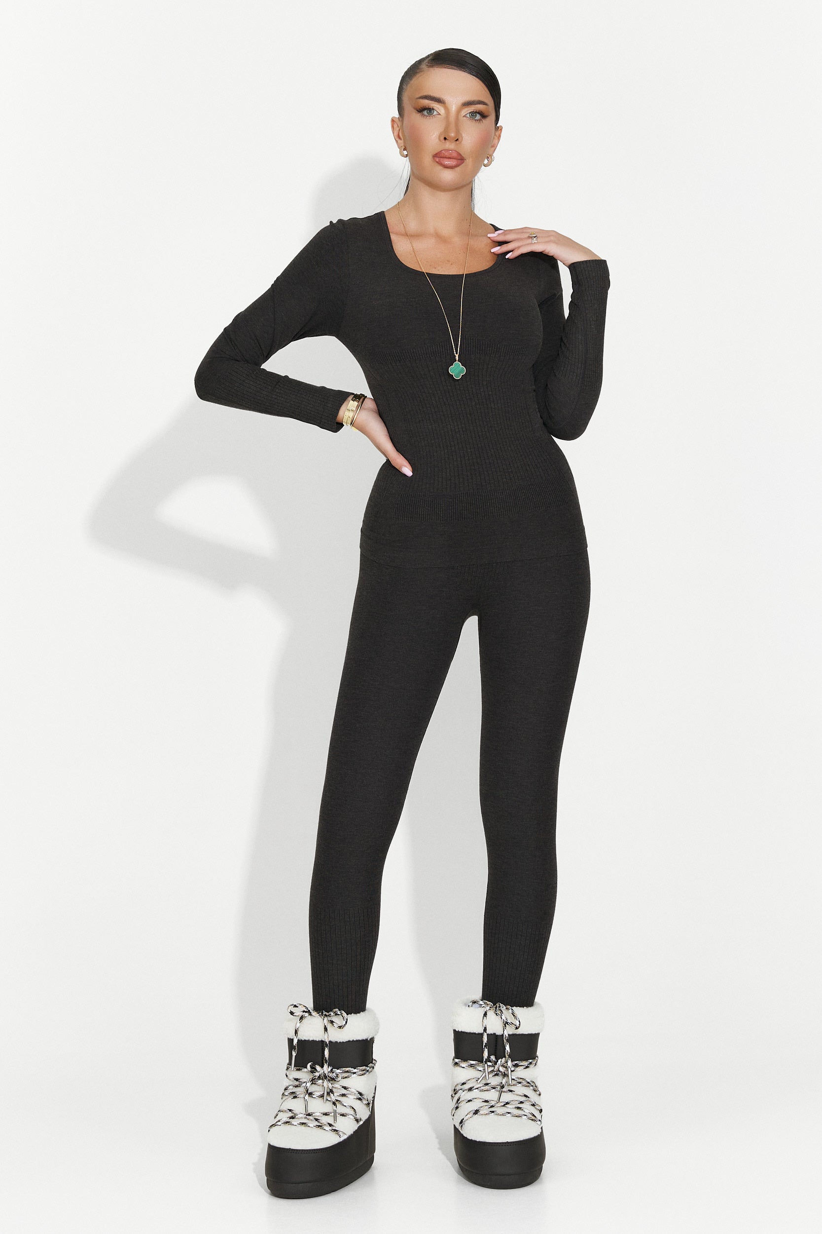 Дамски комплект бельо черен Dominia Bogas