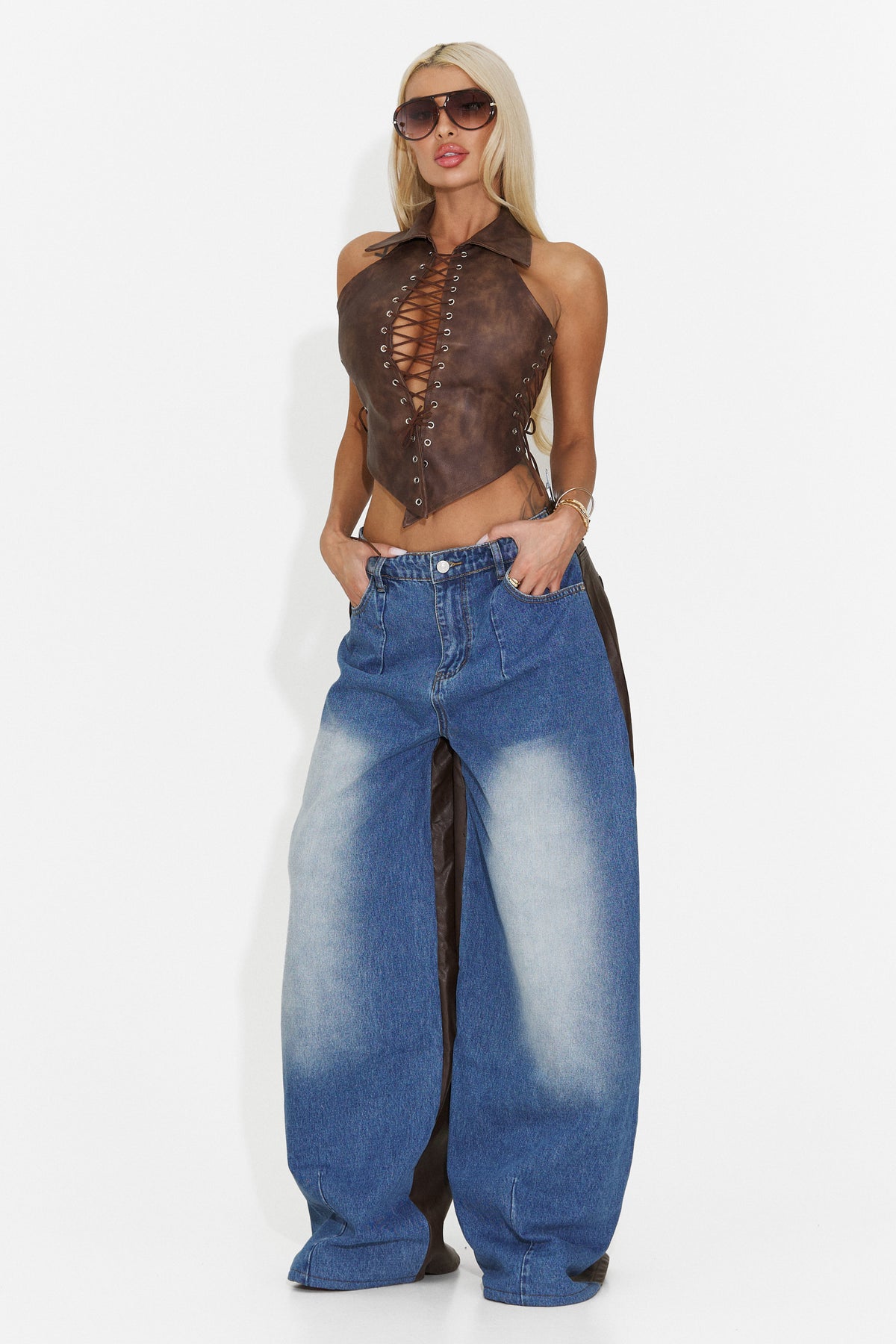 Corset casual maro Crolilela Bogas