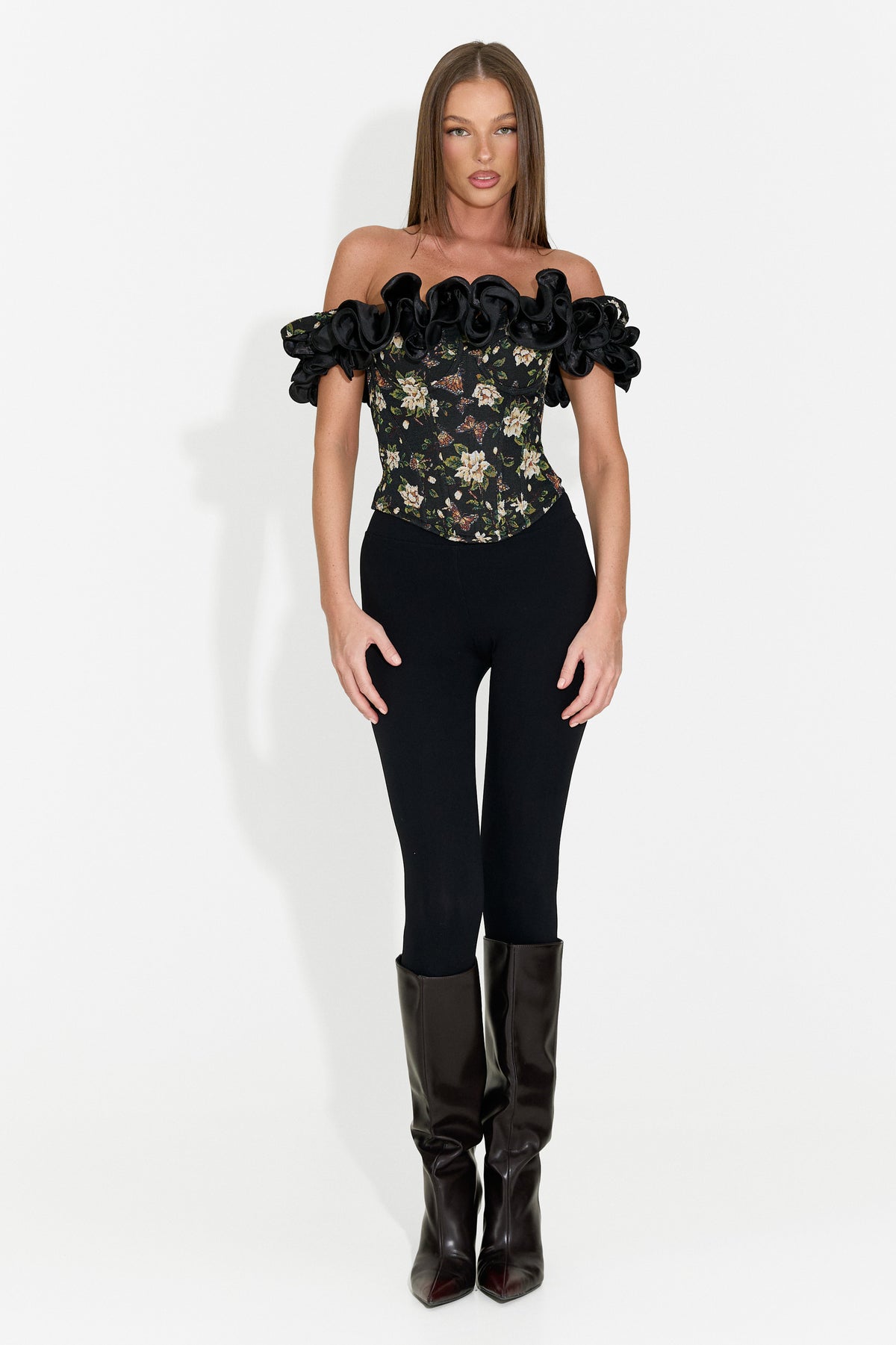 Corset dama elegant negru Dimona Bogas