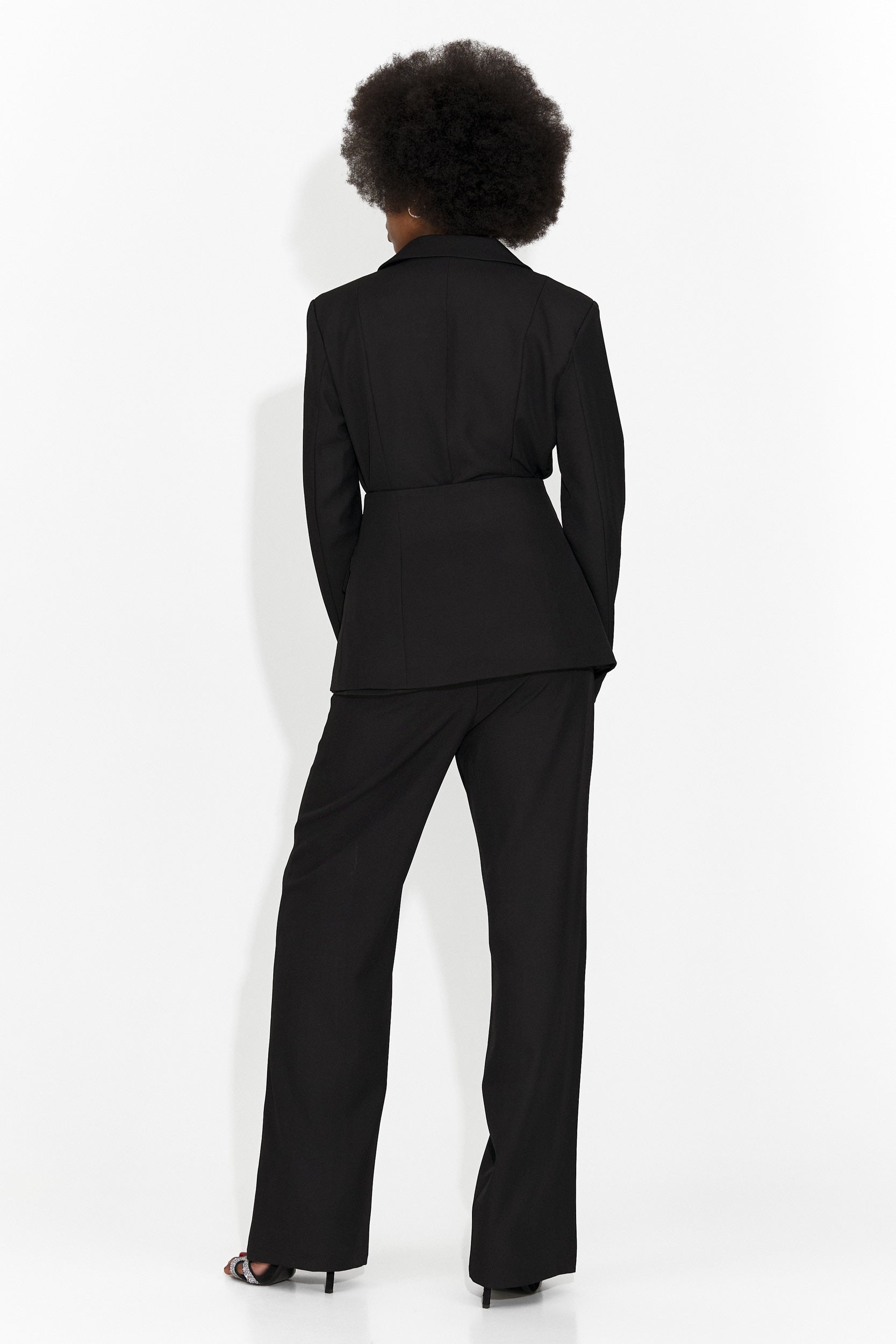 Дамски костюм 3 части сако + корсет + панталони черен Glimena Bogas