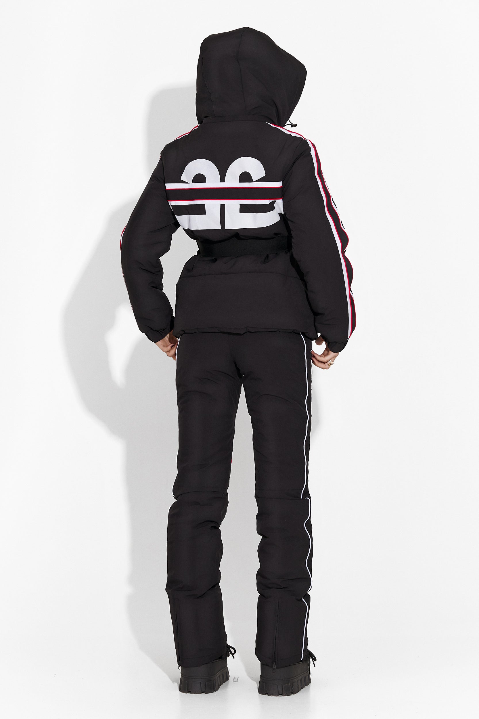 Черен дамски ски екип Zapys Bogas