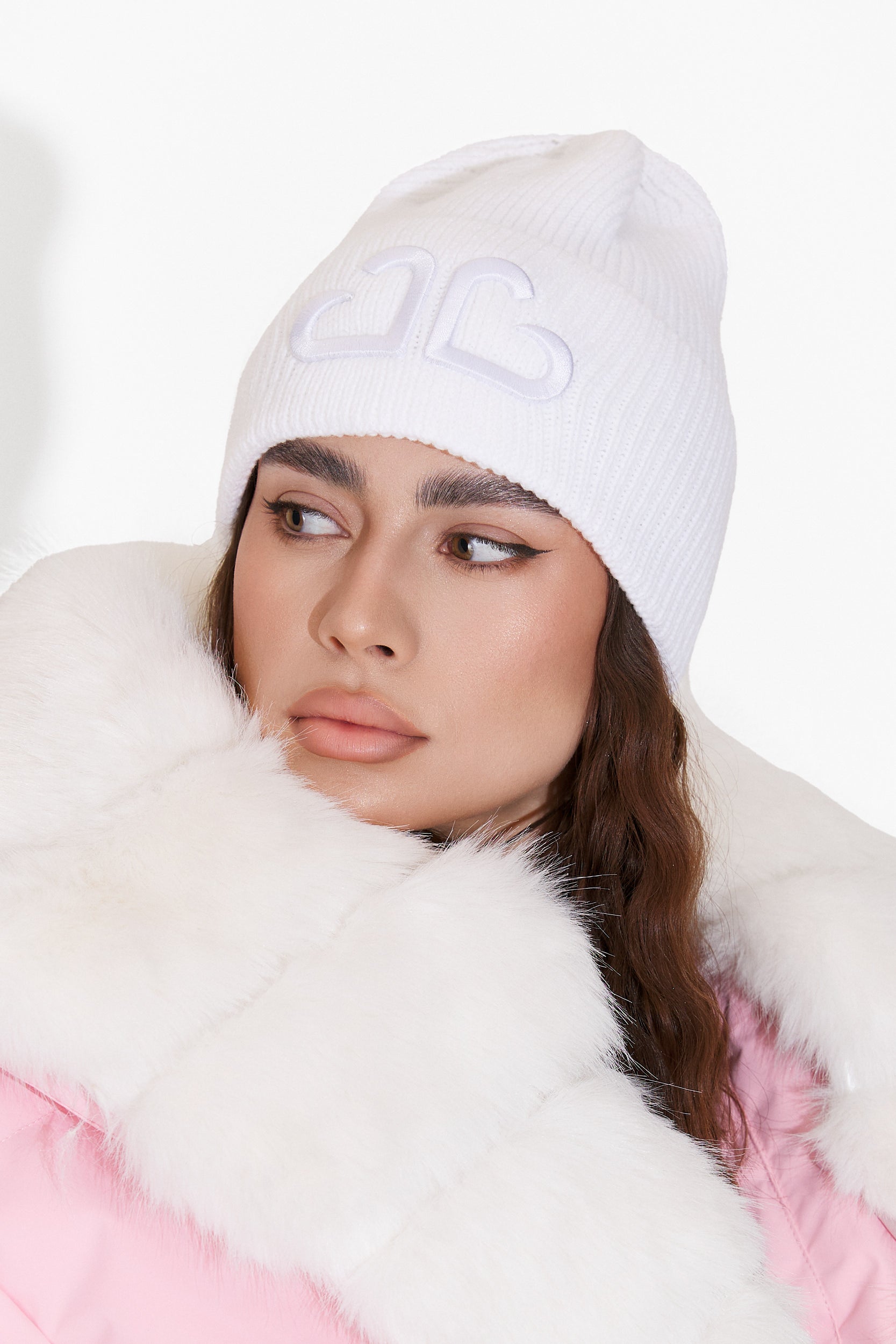 Бяла дамска кежуал рокля Tausia Bogas