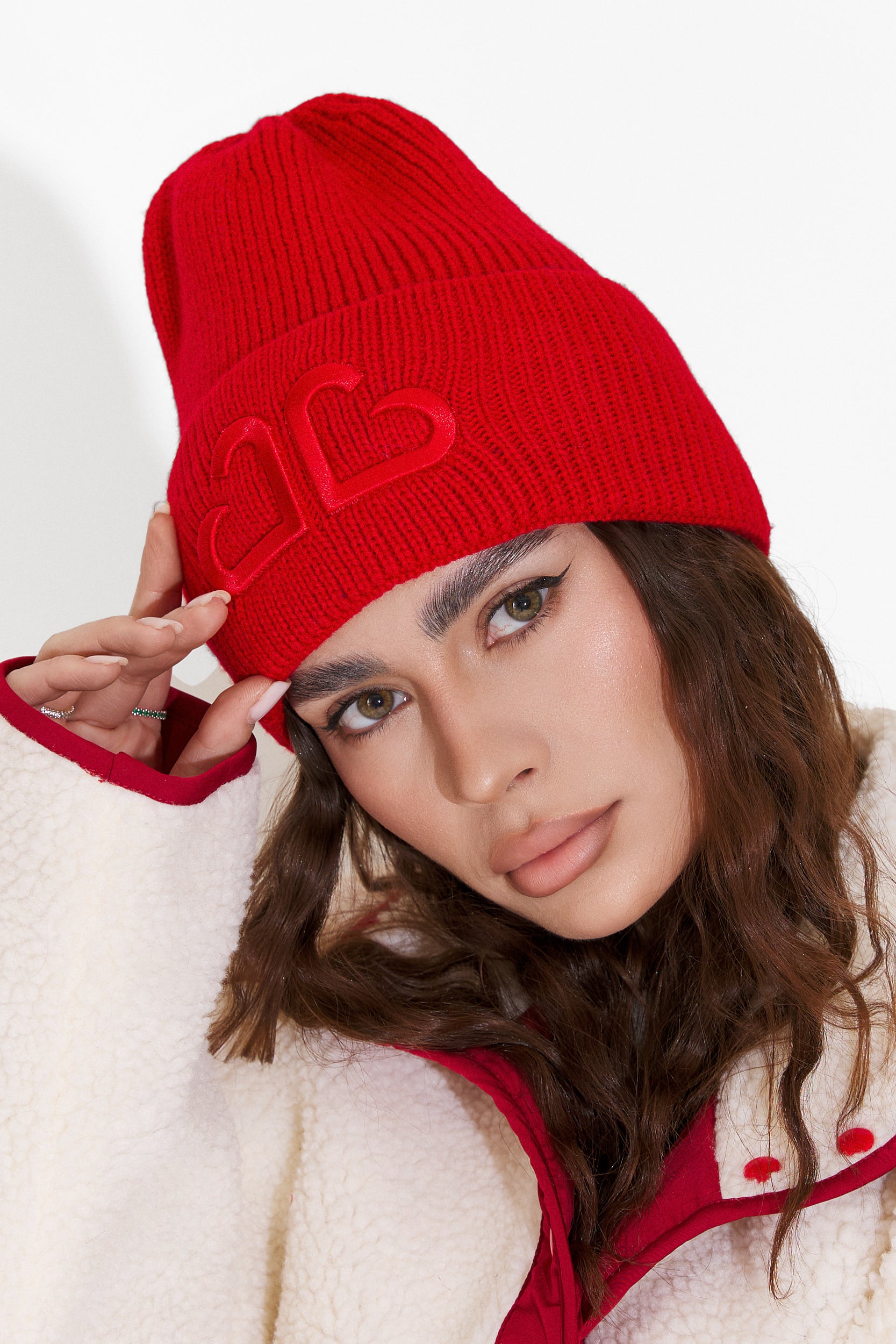 Червена дамска рокля за ежедневно носене Tausia Bogas