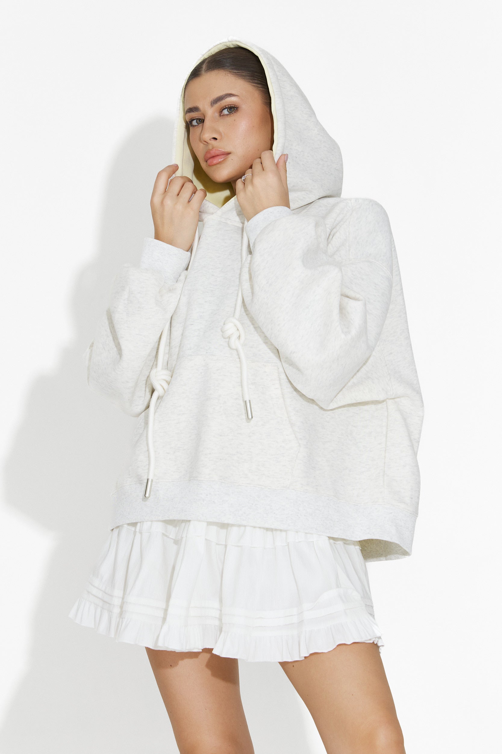 Дамска кежуал бяла пола Sinoma Bogas