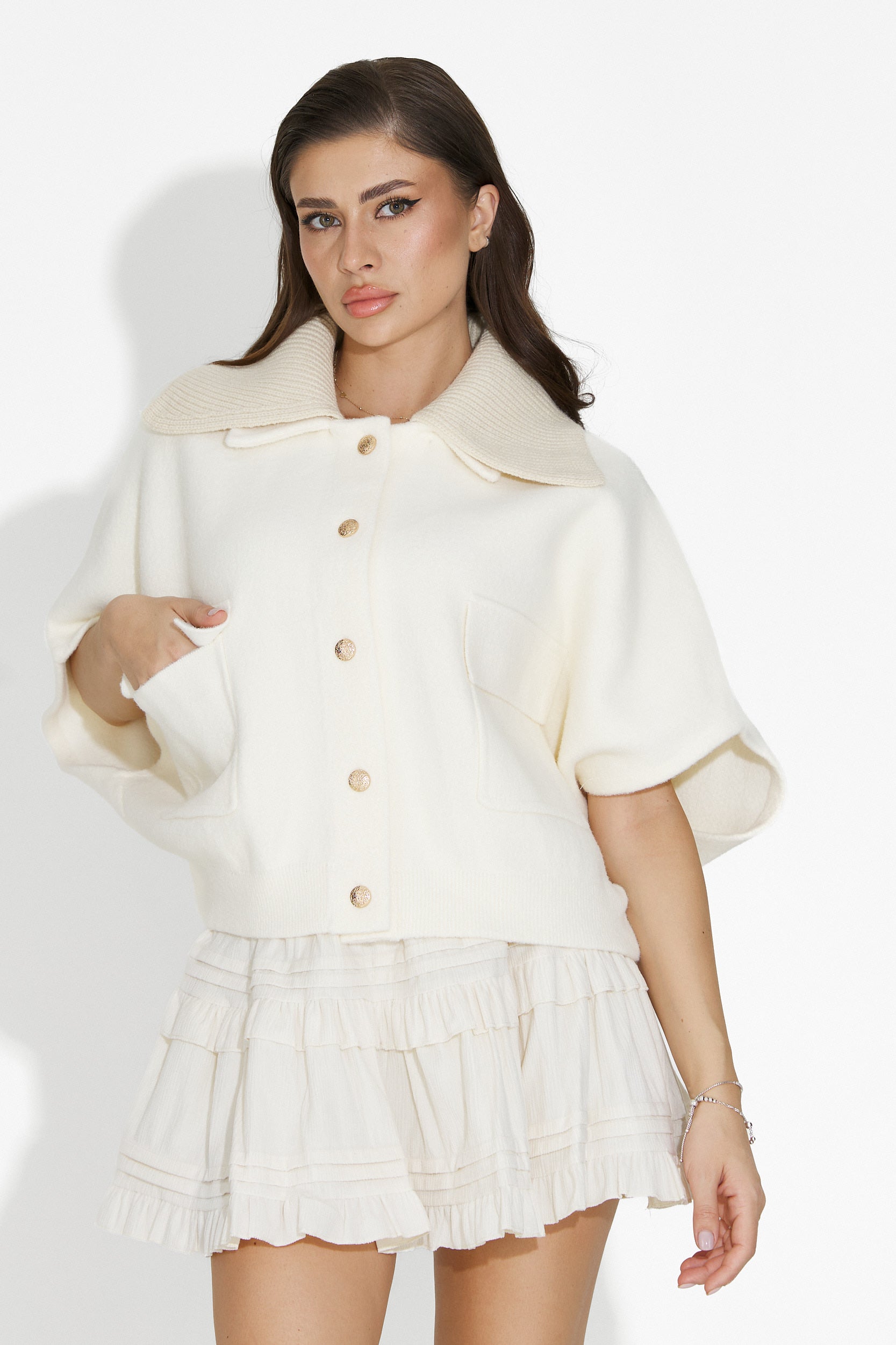 Кежуал дамска пола в бежово от Sinoma Bogas