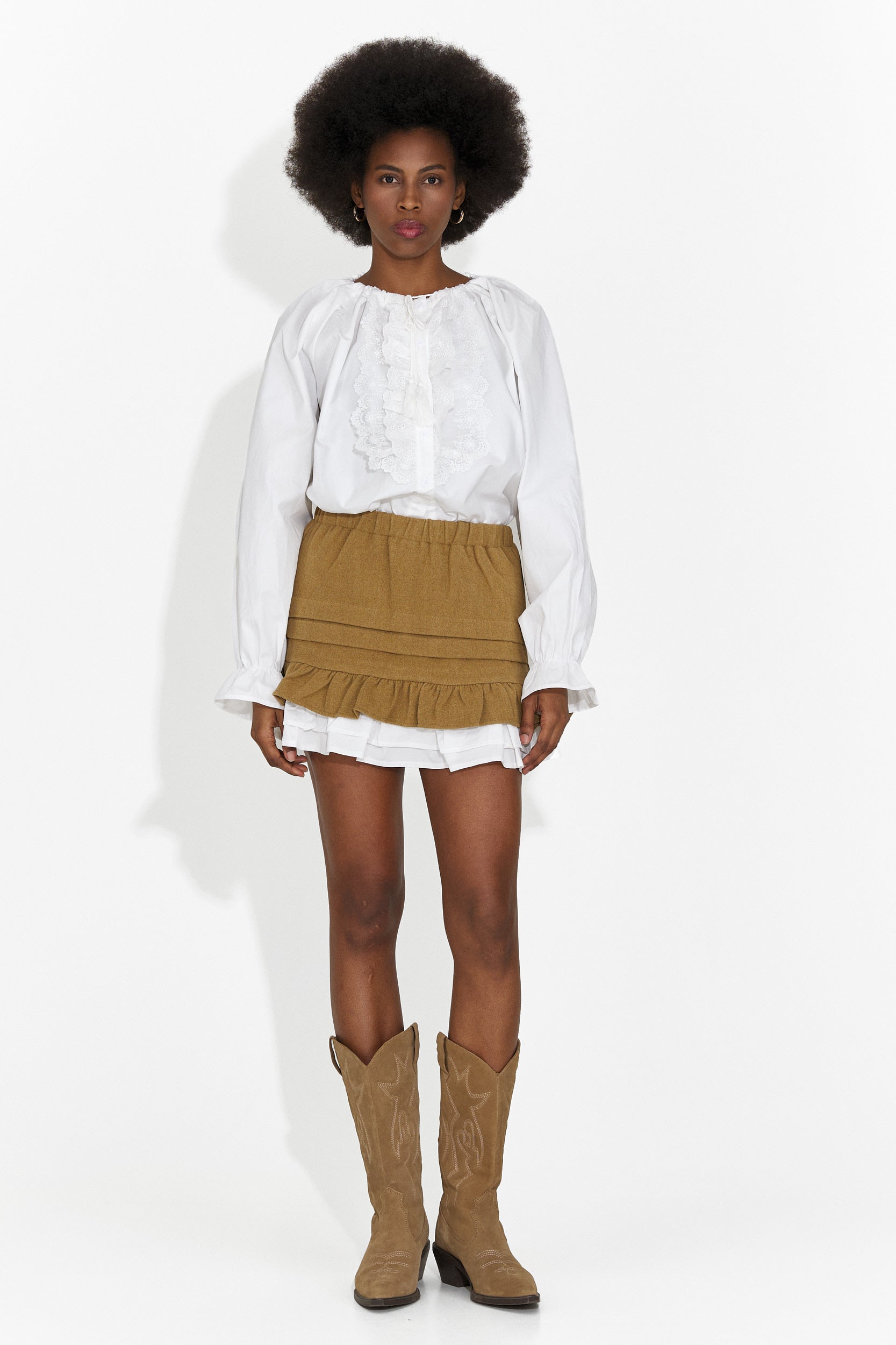 Хеления Богас Кежуал кафява пола за жени