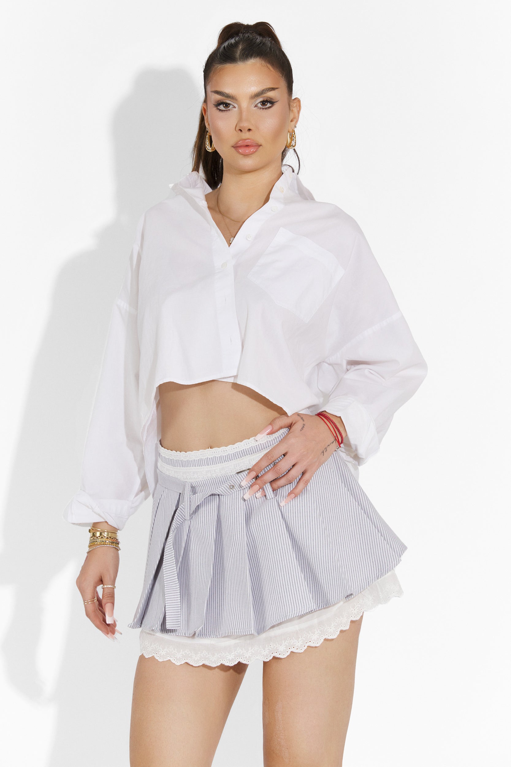 Дамска черна ежедневна пола Boat Bogas