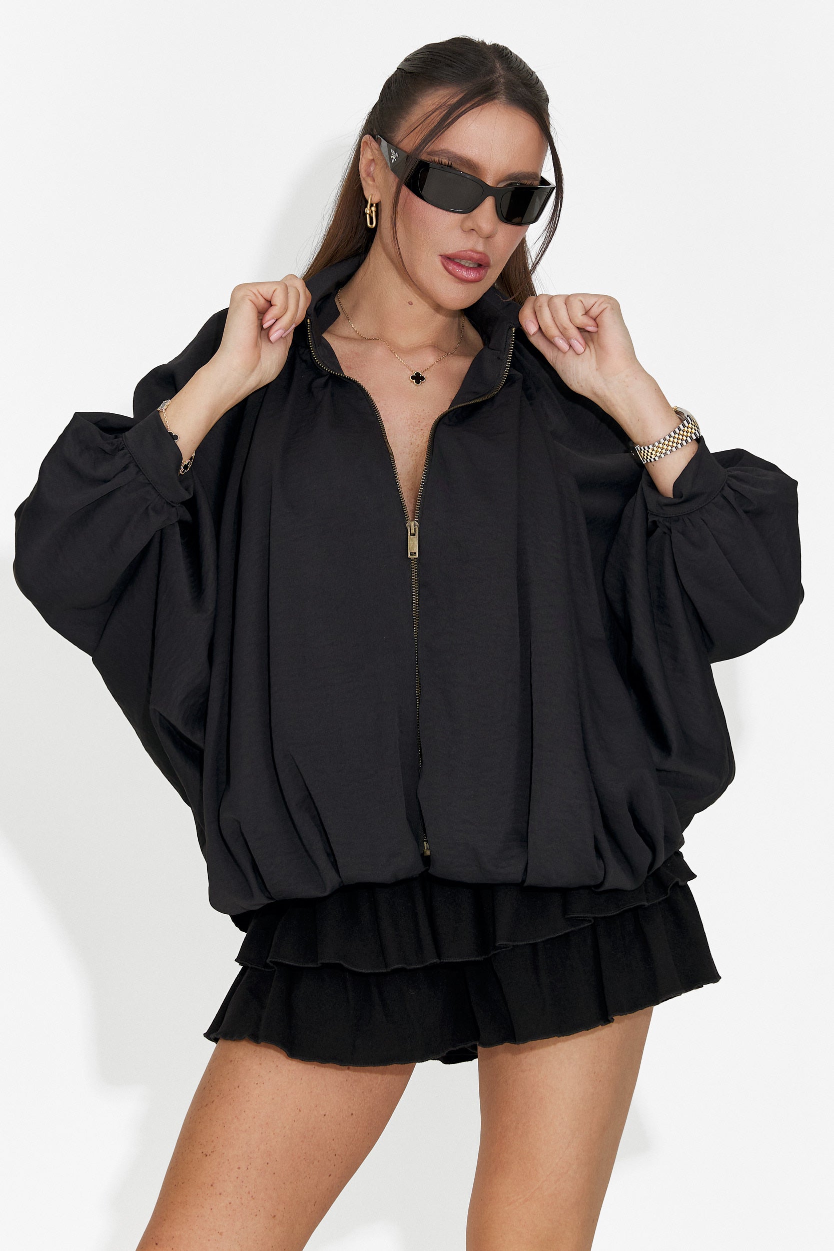 Черна ежедневна дамска пола Nathaly Bogas