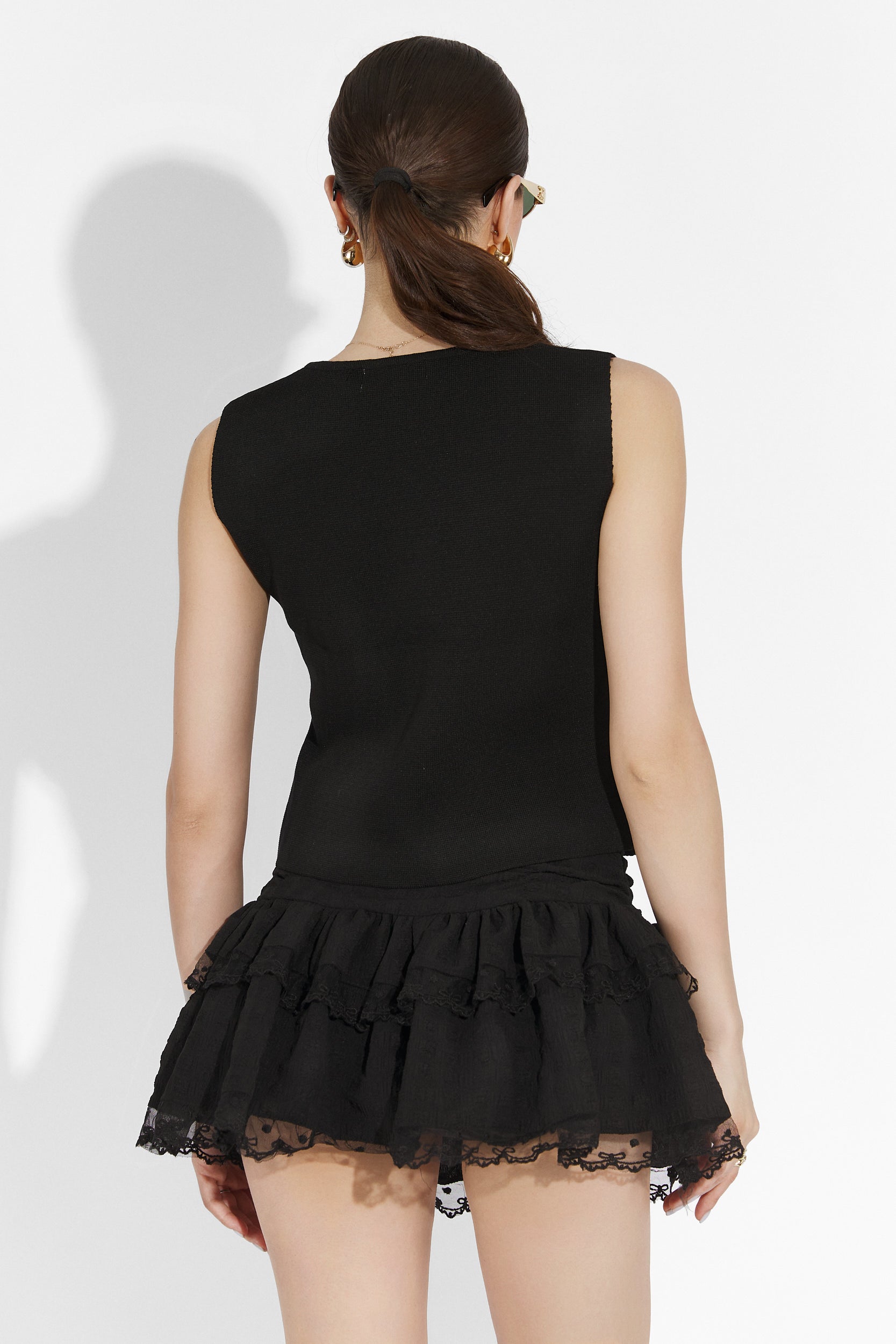 Дамска черна ежедневна пола Alarcon Bogas