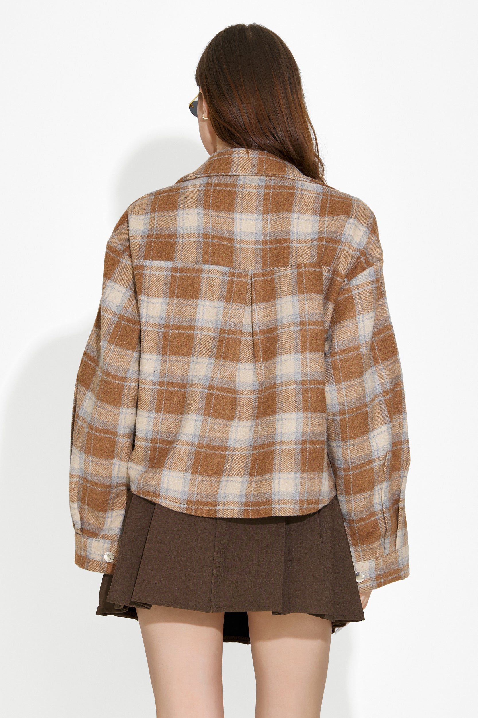 Елегантна дамска пола в кафяво от Tanasie Bogas