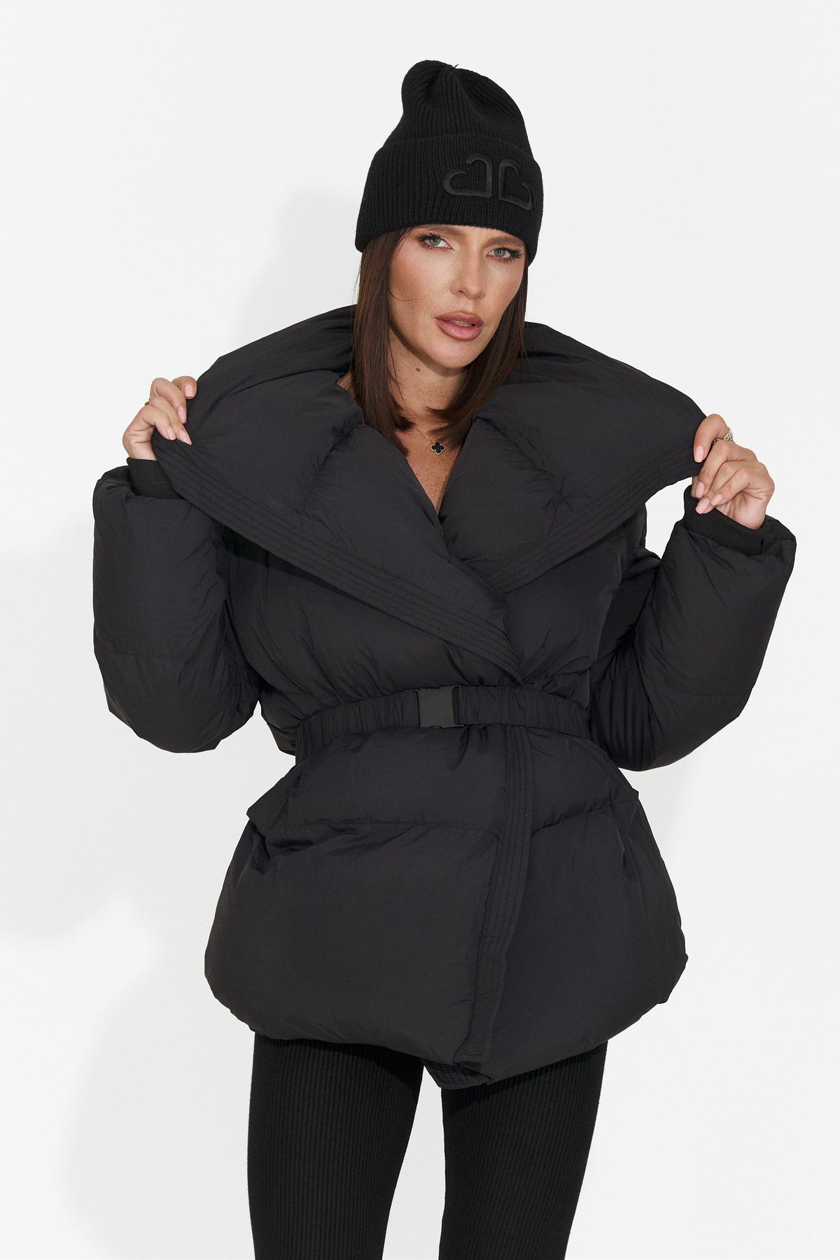Geaca casual neagra Ranoueria Bogas