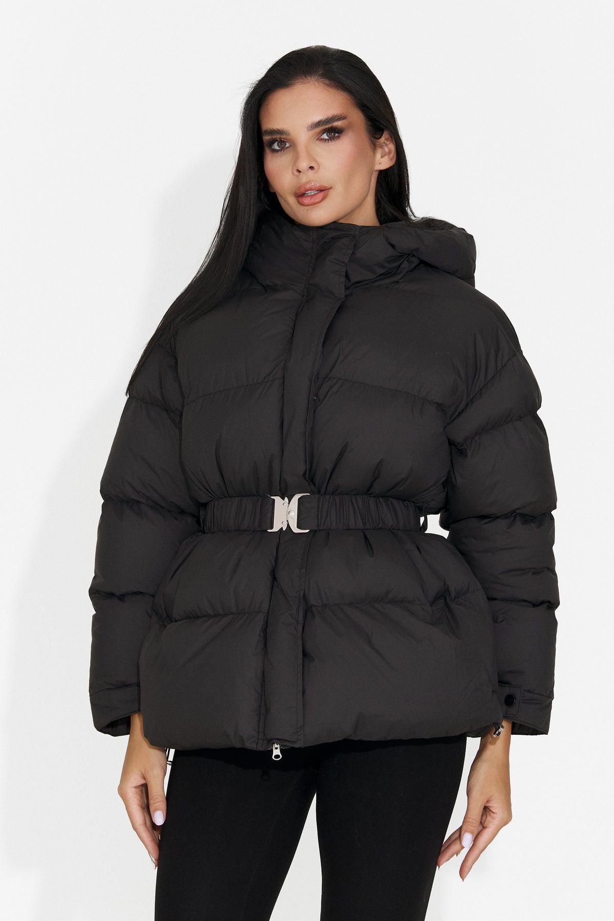 Geaca casual neagra Soloveyeria Bogas