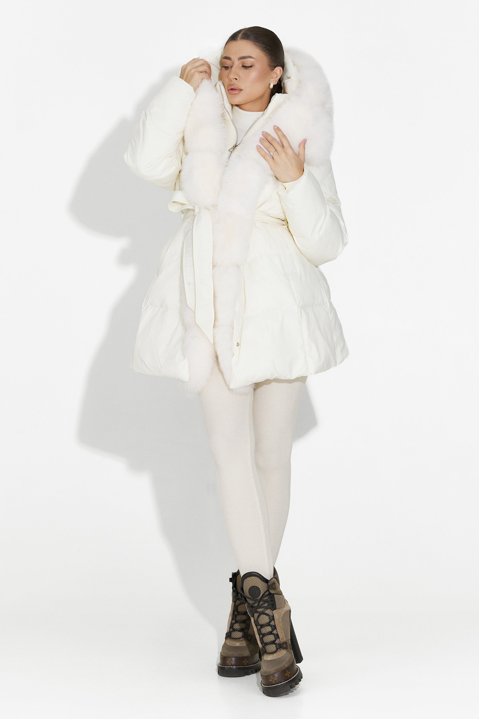 Дамско бежово яке Neolia Bogas