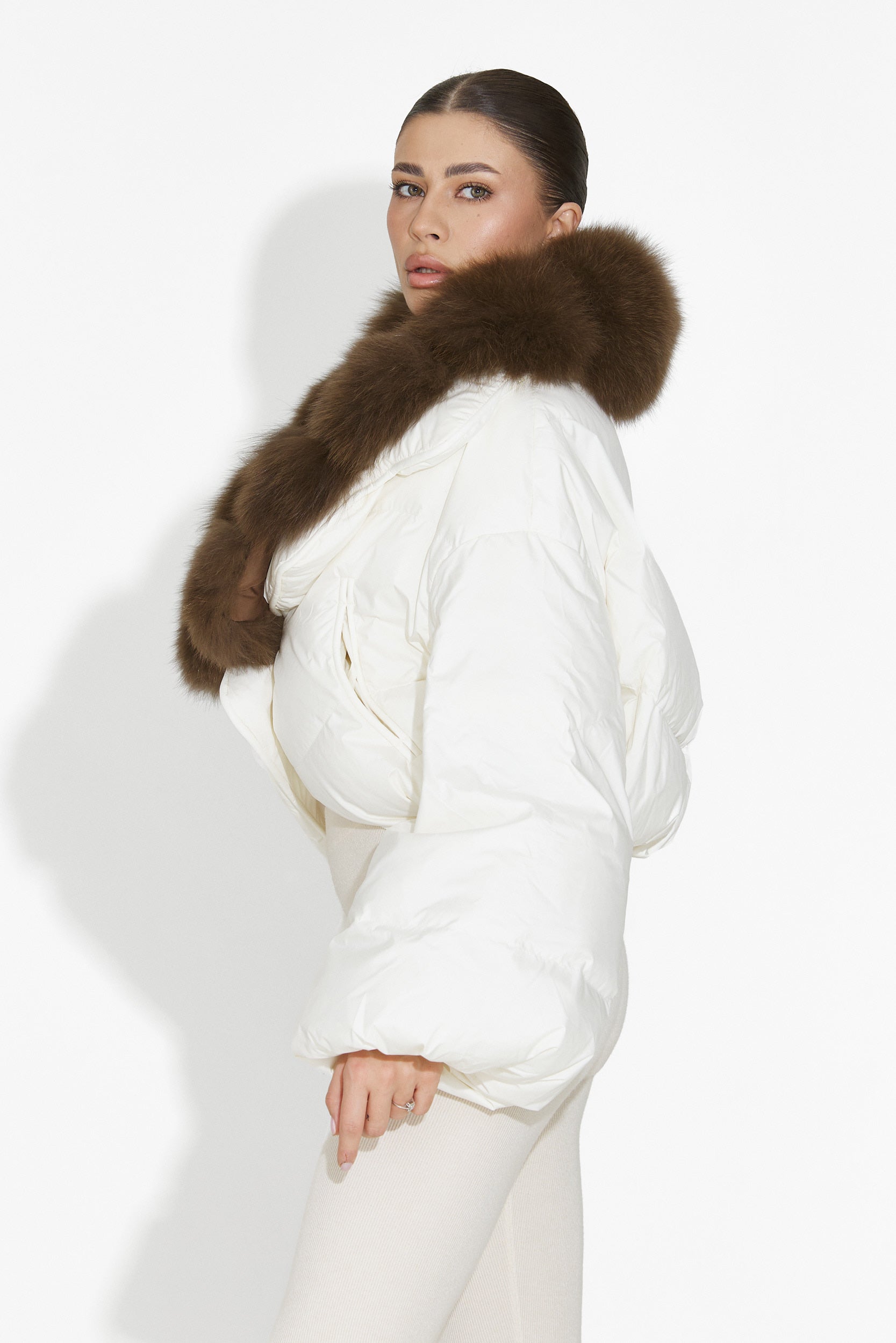 Дамско бежово яке Selvoria Bogas