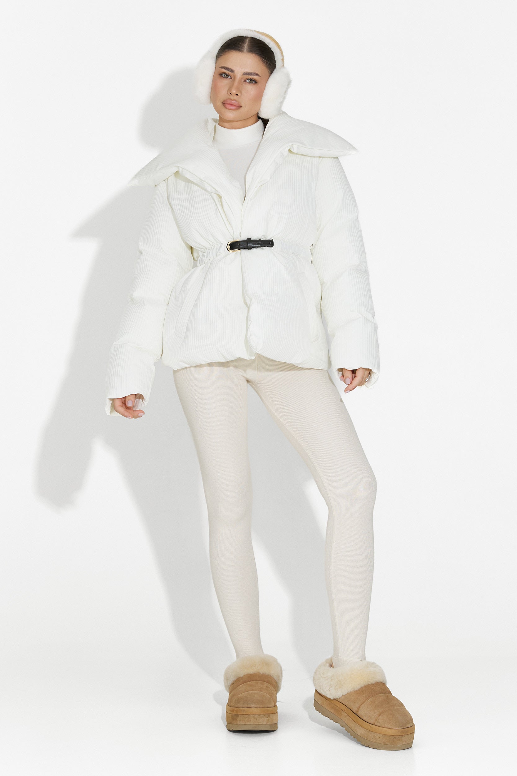 Ежедневна дамска бяла яке Eonica Bogas