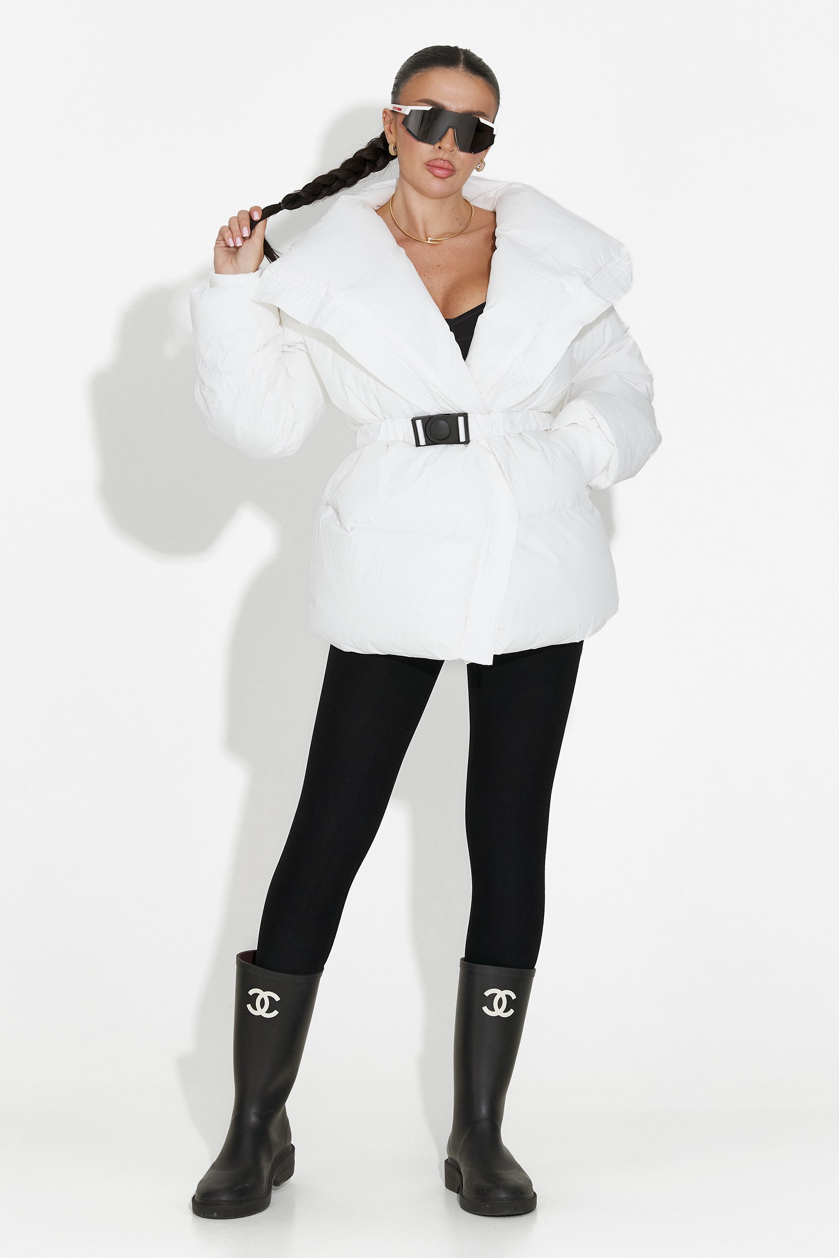 Дамско спортно бяло яке Norisa Bogas