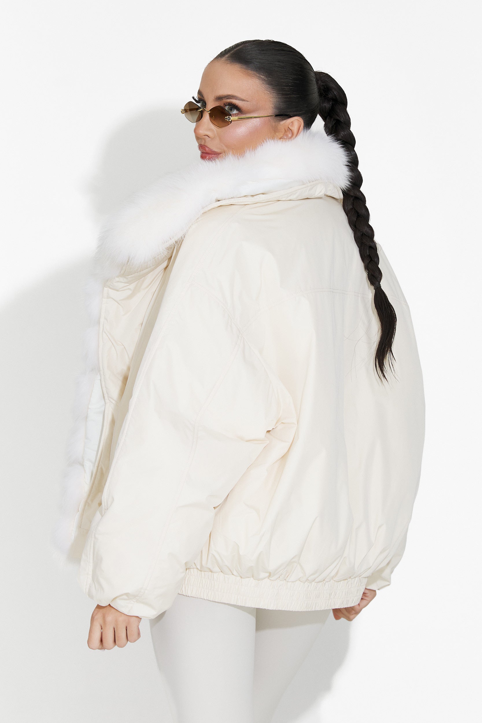 Дамско кежуал бежово яке Arvion Bogas