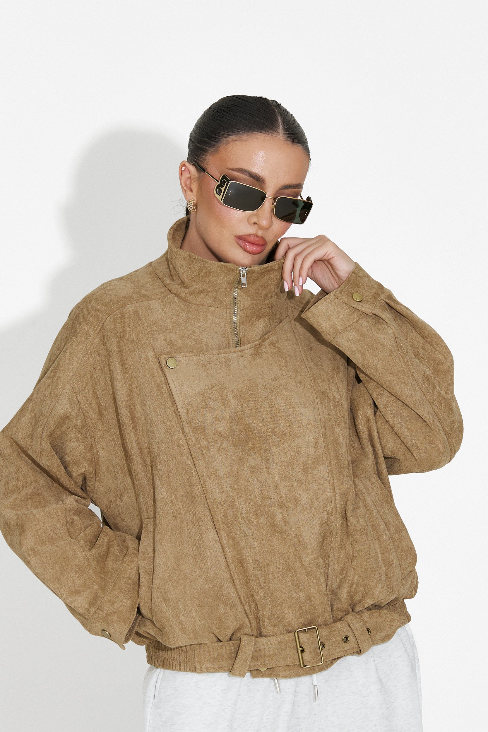 Дамско кежуал бежово яке Ismoria Bogas