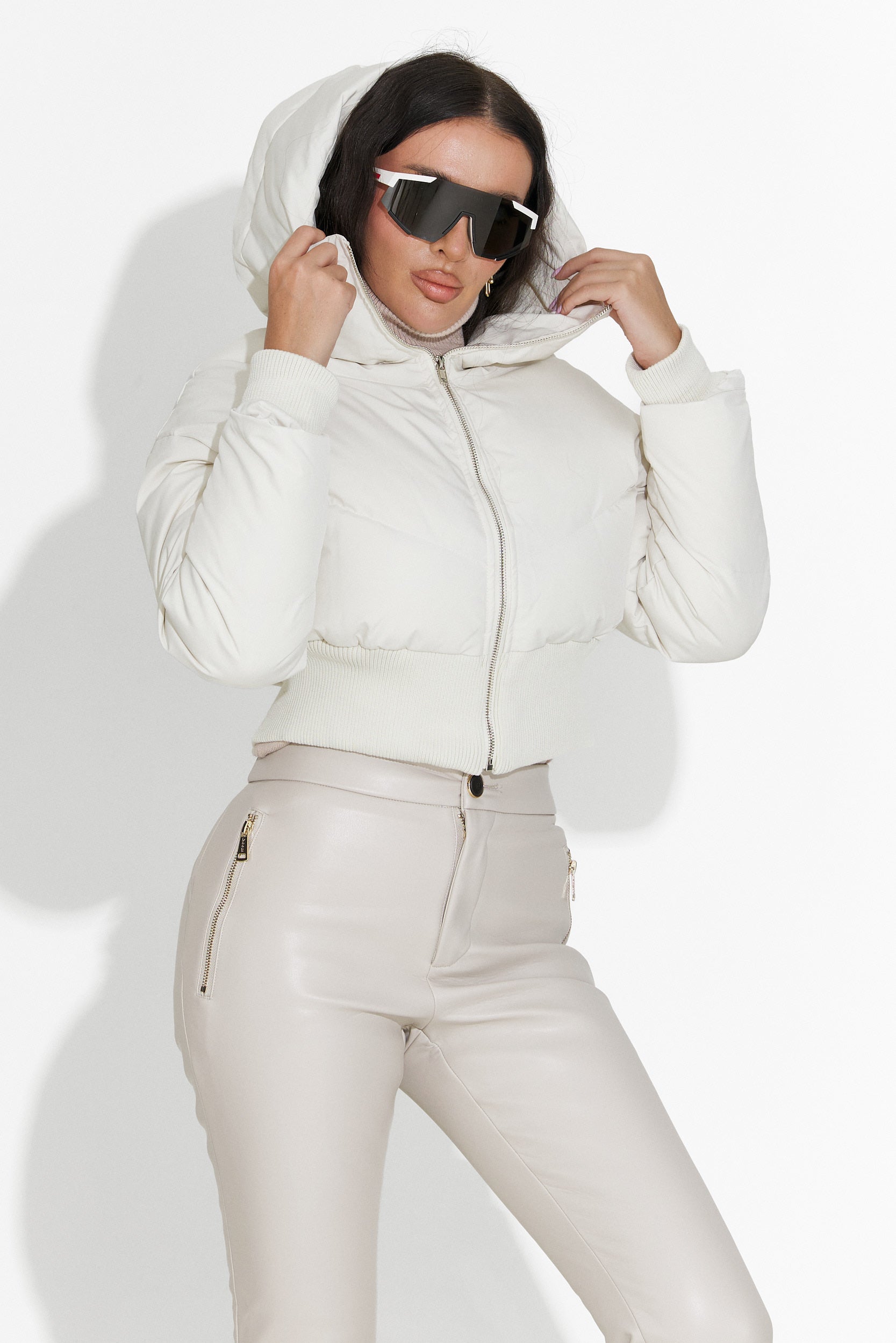 Дамско кежуал бежово яке Lumaya Bogas