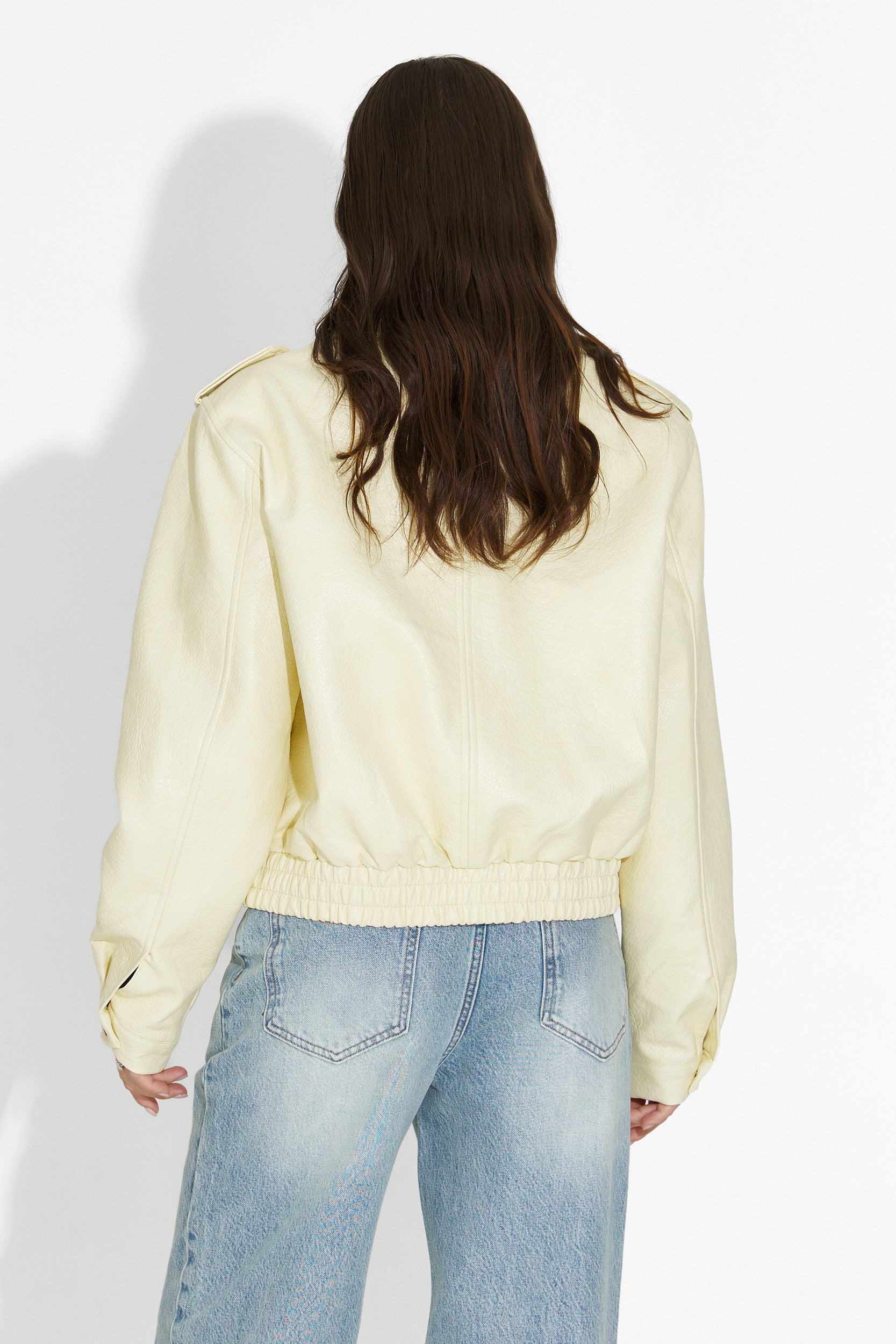 Жълта дамска кежуал яке Lionia Bogas